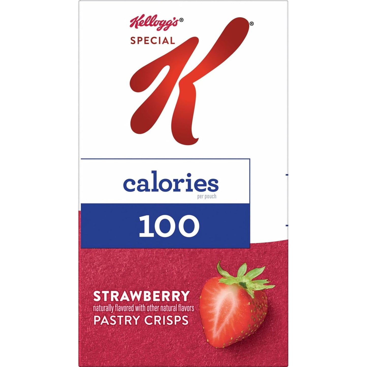Kellogg's Special K Pastry Crisps, 100 Calories, Breakfast Bars, Value Size, Strawberry, 15.84oz Box (36 Crisps)