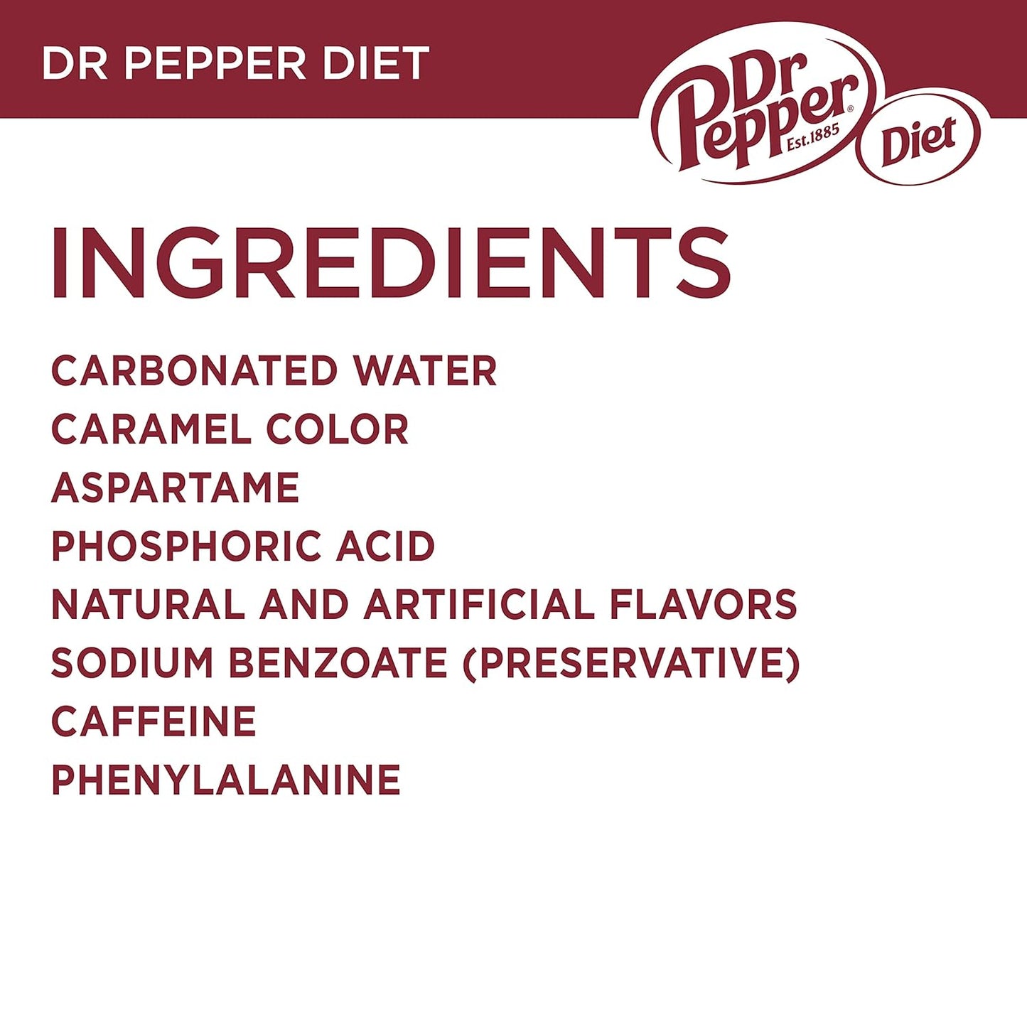 Diet Dr Pepper, .5 L bottles (Pack of 6)