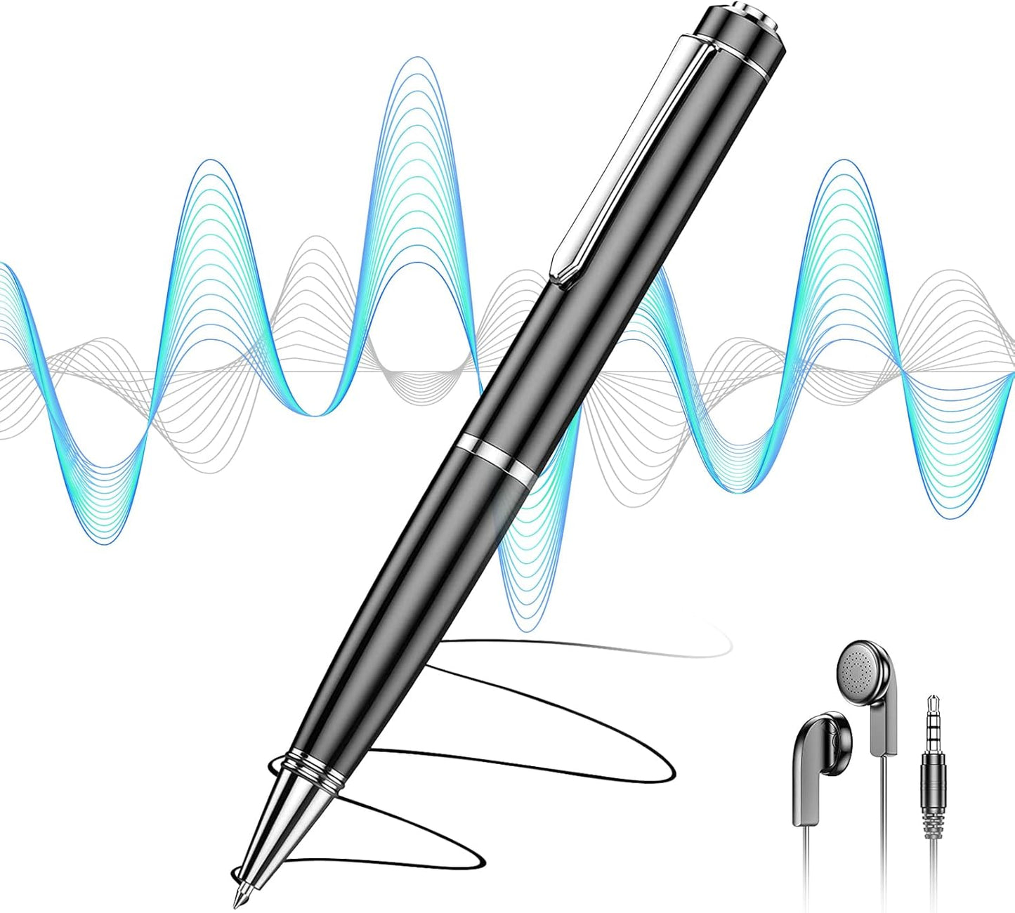 128GB Digital Voice Recorder - Voice Activated Recorder with Playback, Professional Audio Recorder for Lecture/Meeting/Course, Portable Audio Recorder Transfer File to Computer