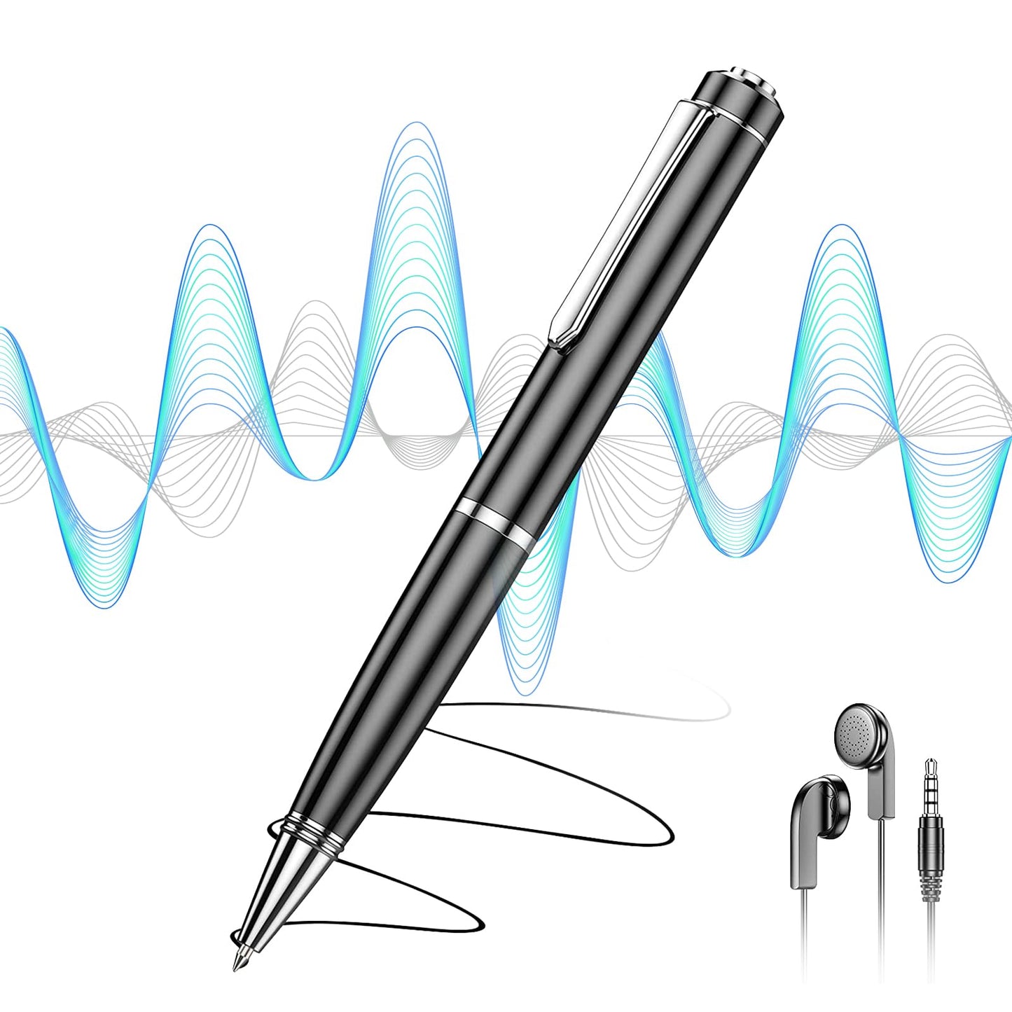 128GB Digital Voice Recorder - Voice Activated Recorder with Playback, Professional Audio Recorder for Lecture/Meeting/Course, Portable Audio Recorder Transfer File to Computer