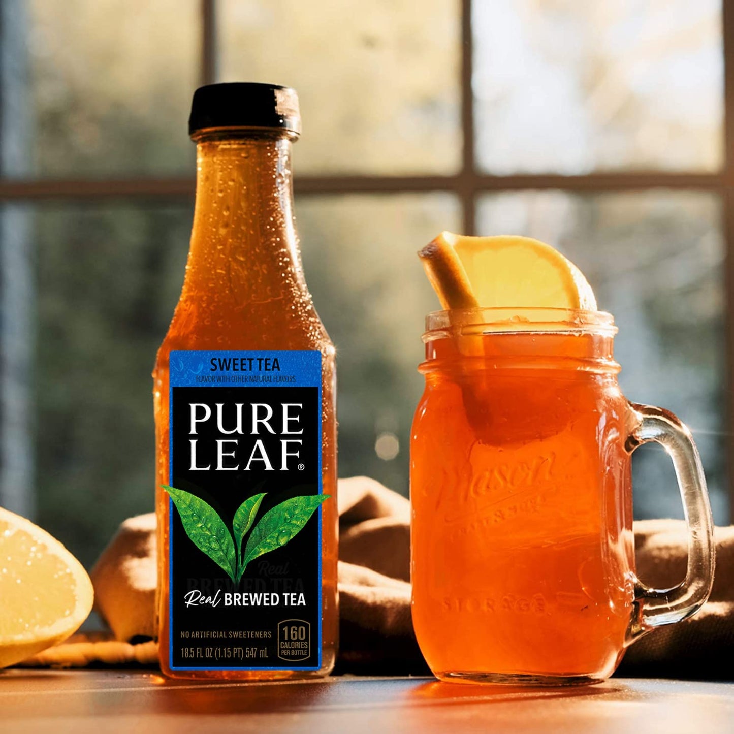 Pure Leaf Bottles, Variety Pack (Sweetened Flavors) (18.5 Ounce Bottles, Pack of 12)