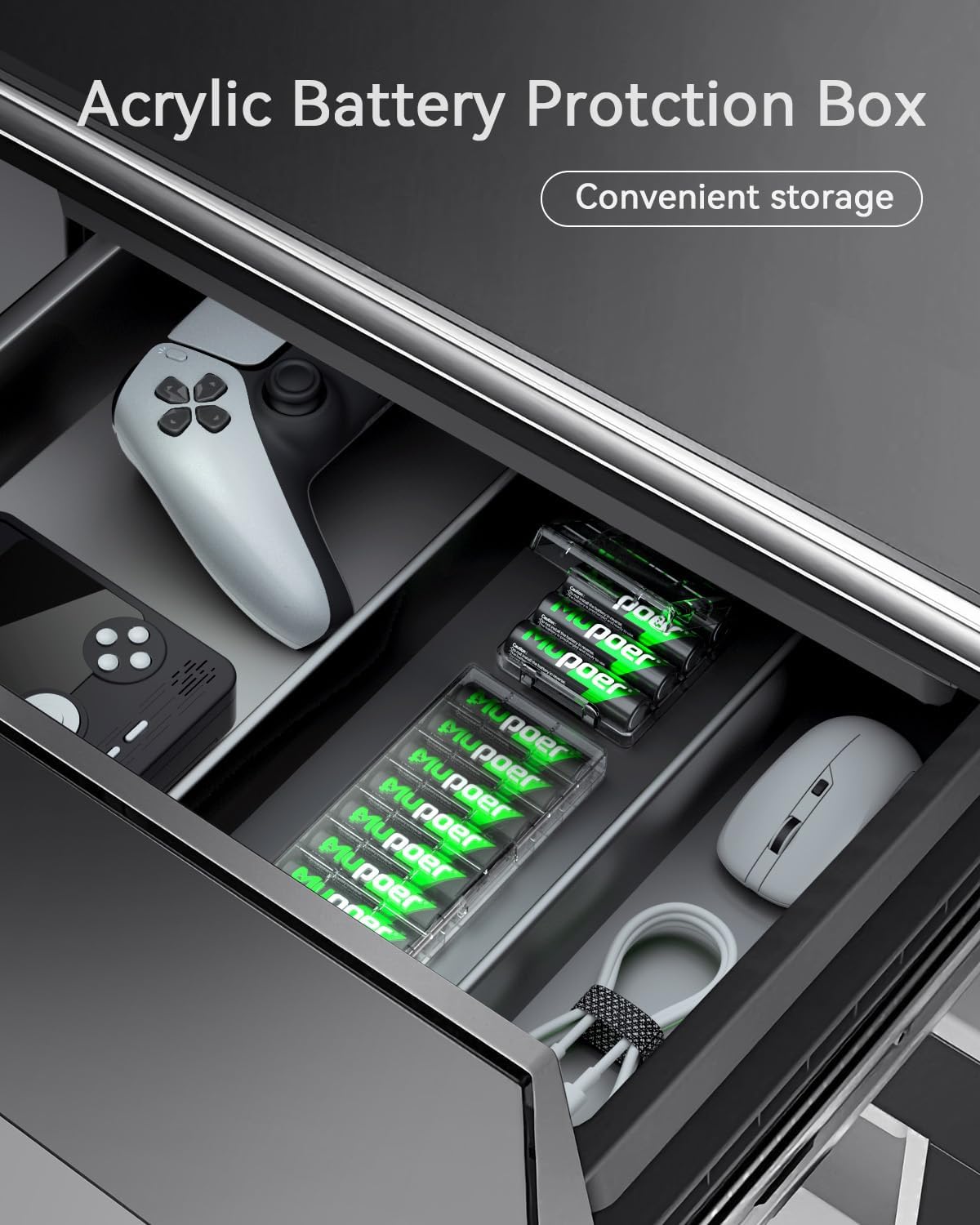 16 Pack Rechargeable AAA Batteries, 1100mAh Ni-MH Triple A Battery, High Capacity and Low Self Discharge Batteries,1.2V Triple AAA Batteries