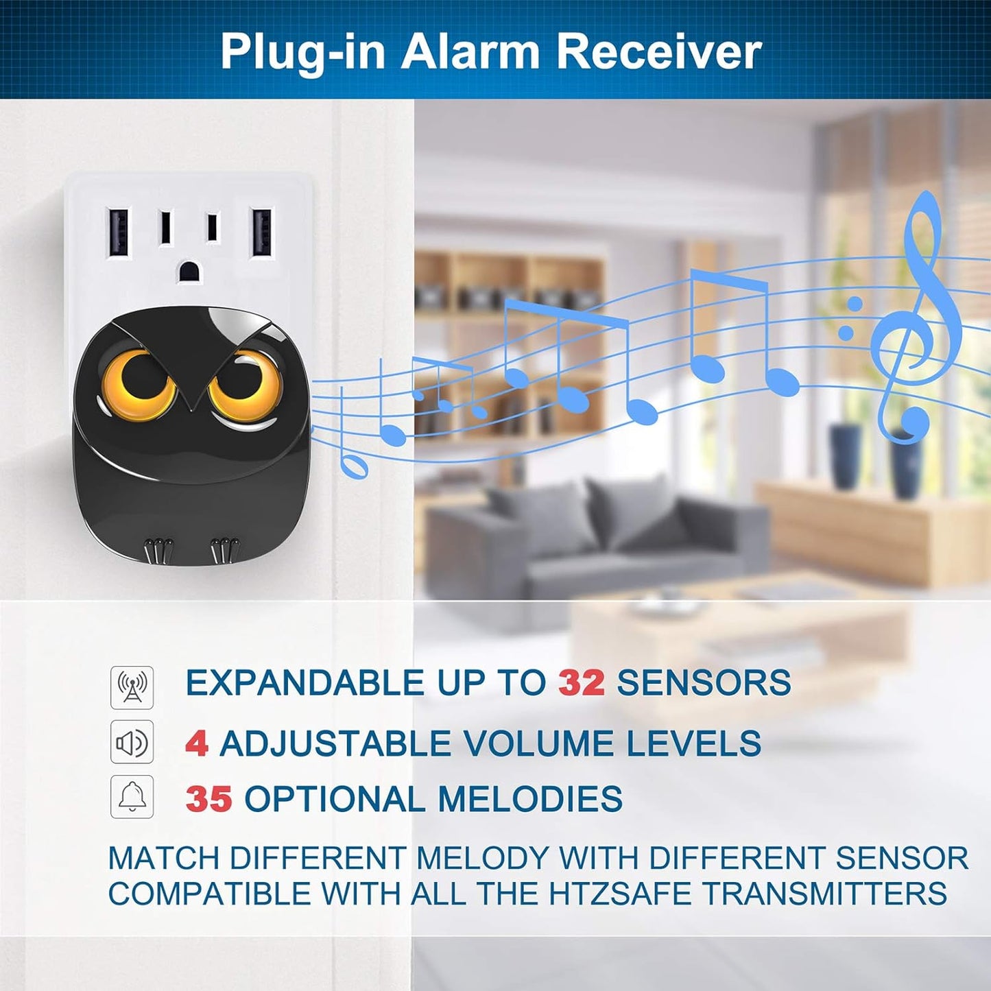 1/2 Mile Long Range Wireless Driveway Alarm Outdoor Weather Resistant Motion Sensor&Detector-Home&Office DIY Security Alert System-Monitor&Protect Outdoor/Indoor Property - 1 Receiver and 4 Sensors