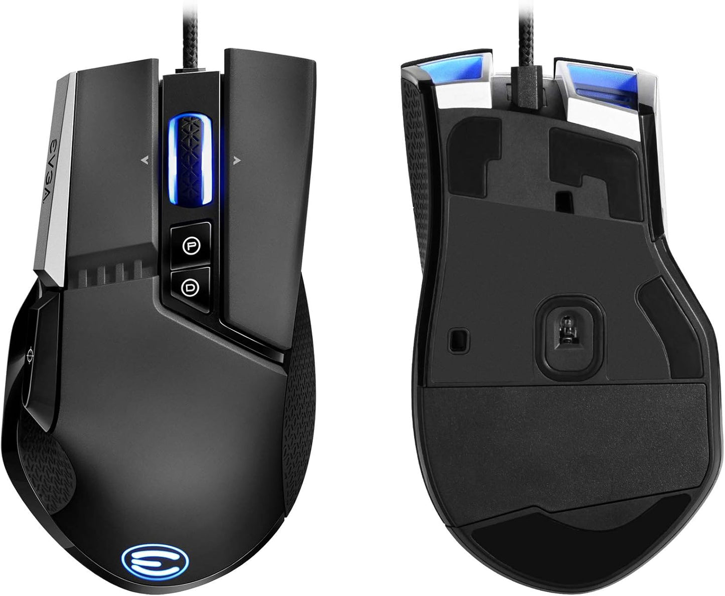 EVGA X17 Gaming Mouse, Wired, Black, Customizable, 16,000 DPI, 5 Profiles, 10 Buttons, Ergonomic 903-W1-17BK-KR
