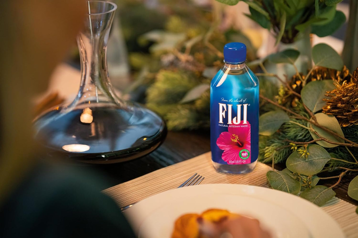 FIJI Natural Artesian Bottled Water 500 mL / 16.9 Fl Oz, 6 Count (Pack of 4)