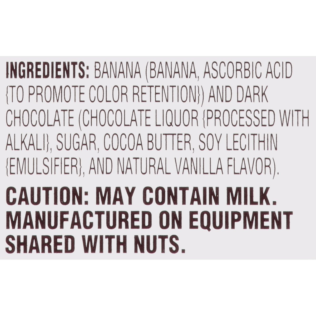 Dole Frozen Dark Chocolate Dippers, Dark Chocolate Covered Banana Slices, 1.55 Oz Pack, 6 Snacks