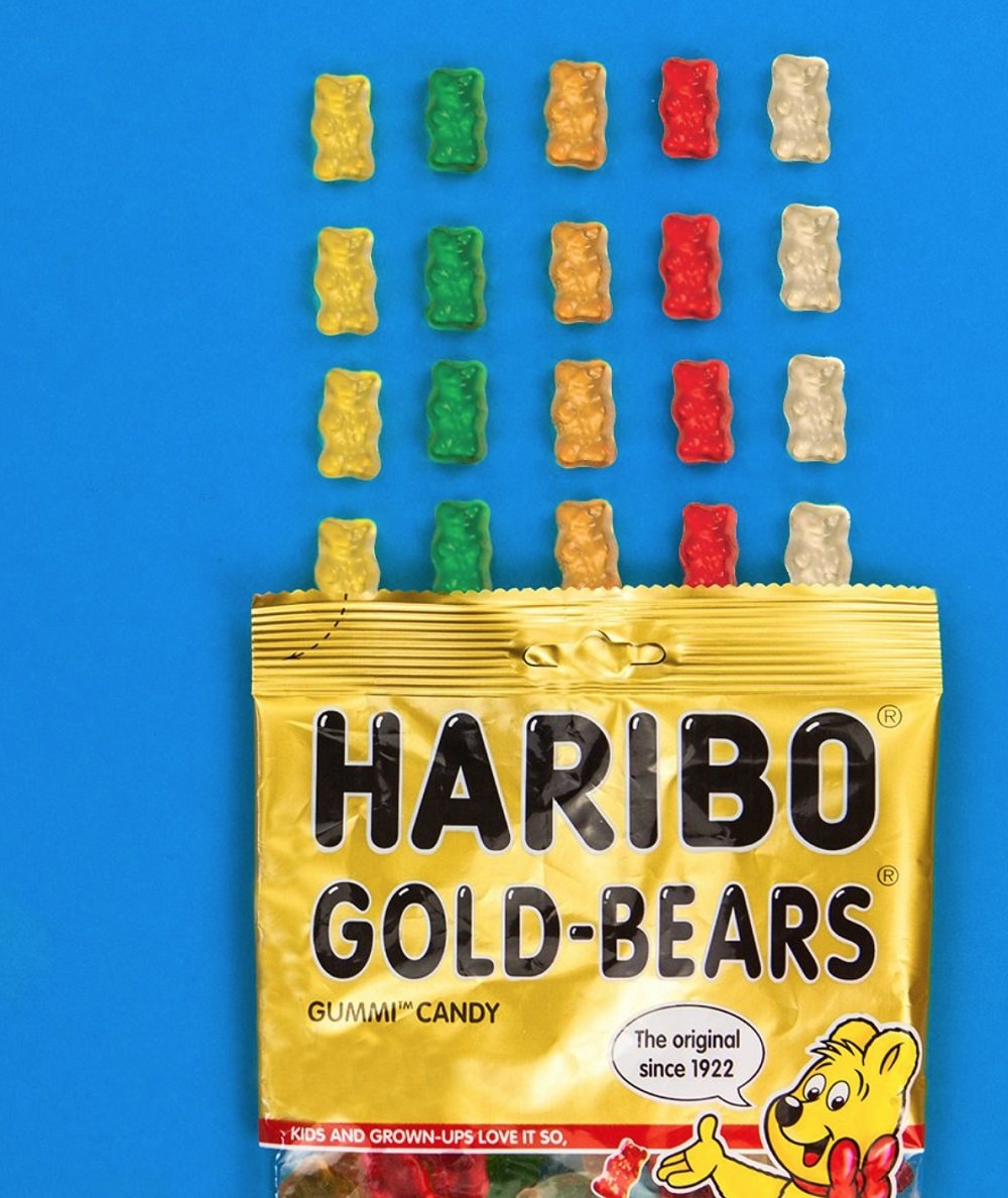 HARIBO Gummi Candy, Original Goldbears Gummy Bears, 3 Pound Party Size Bag, Delicious Soft & Chewy Sweet Snacks, Assorted Fruity Flavors