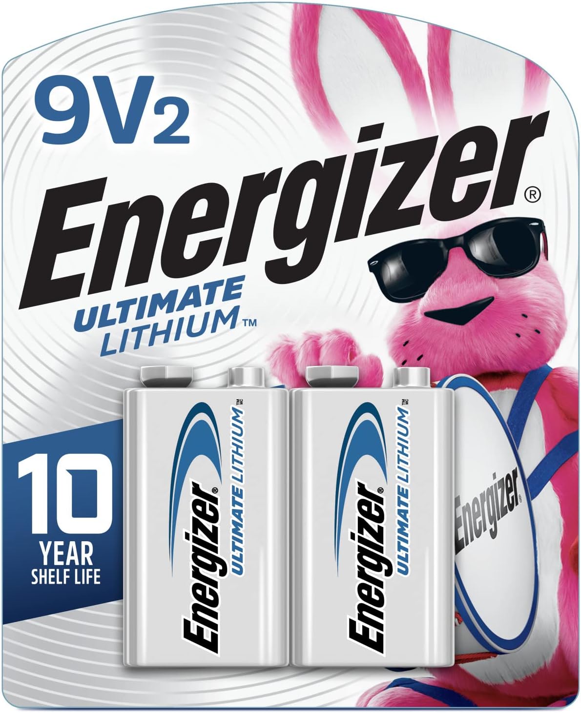 Energizer 9V Batteries, Ultimate Lithium, Original Version, 2 Count