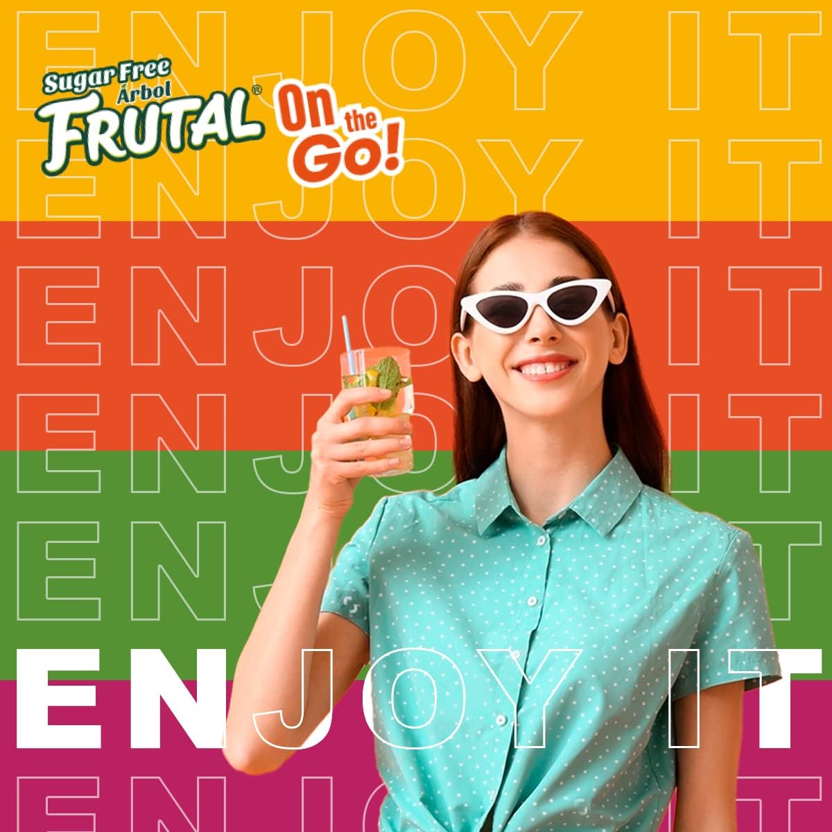 Frutal On-The-Go! | Powdered Drink Mix Pina Colada - Flavored Sugar Free! – Single Serve On The Go! - Powder Sticks Packets (30 Count of Stick Packs)