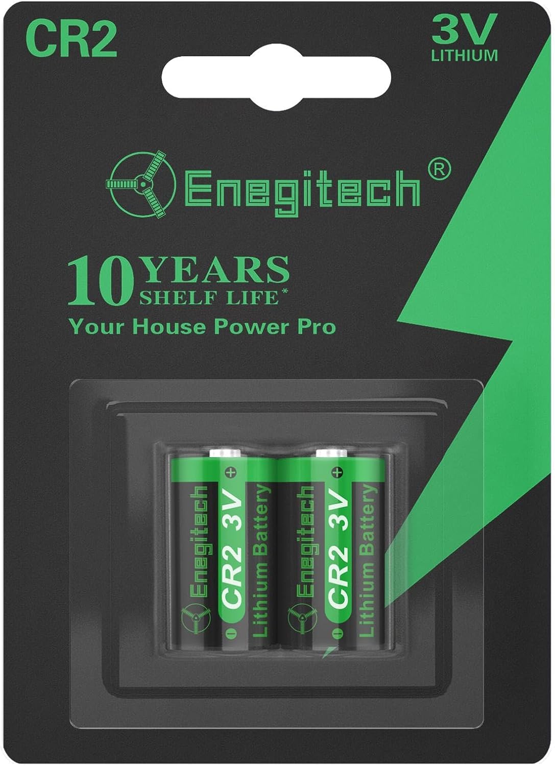 CR2 Batteries, 3V CR 2 Lithium Battery for Nest Temperature Sensor, Golf Rangefinder, Smart Switch Button Pusher, Instax Square SQ1/SQ6/SQ40 Non-Rechargeable (CR2 2 Pack)