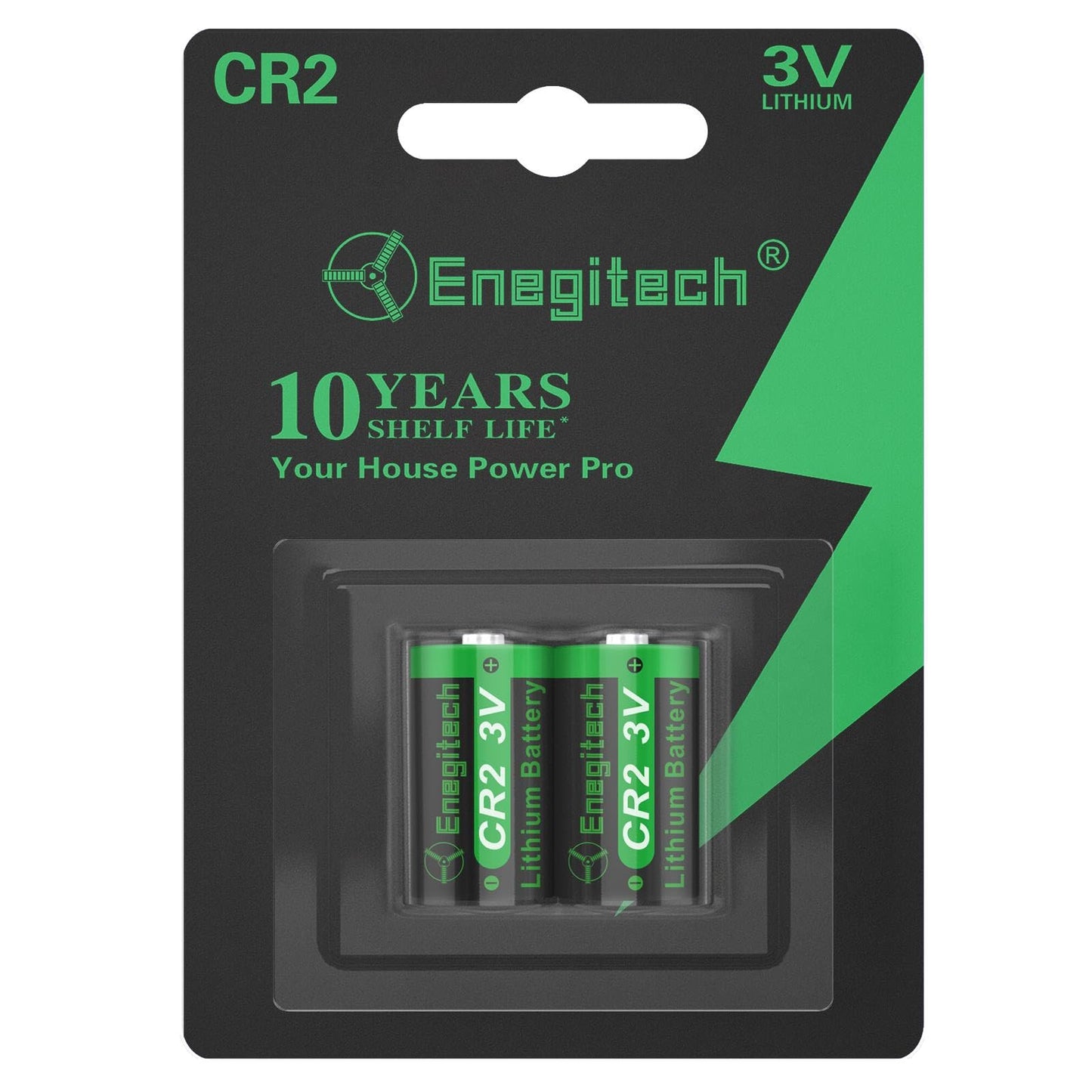 CR2 Batteries, 3V CR 2 Lithium Battery for Nest Temperature Sensor, Golf Rangefinder, Smart Switch Button Pusher, Instax Square SQ1/SQ6/SQ40 Non-Rechargeable (CR2 2 Pack)
