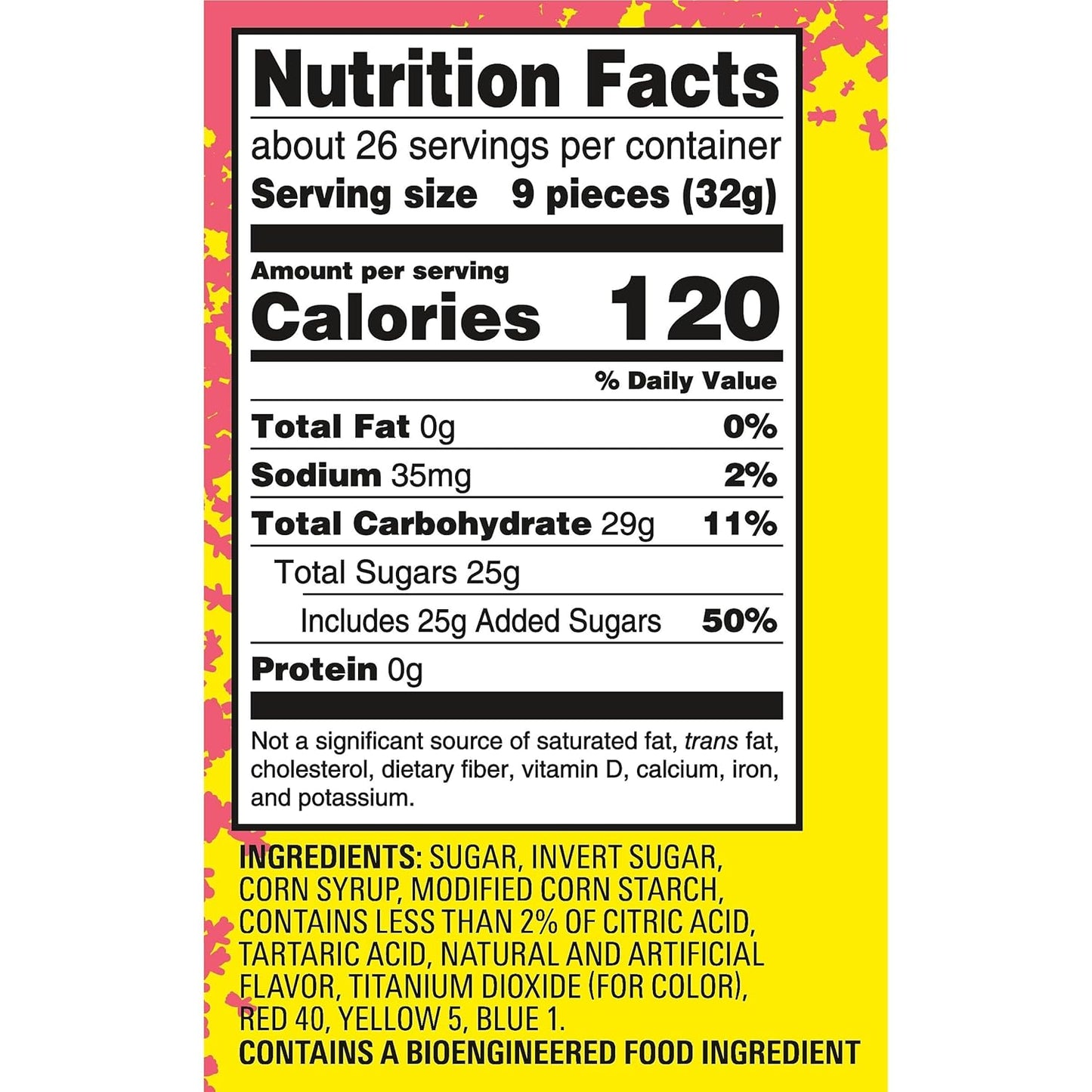 SOUR PATCH KIDS Watermelon Soft & Chewy Candy, Family Size, Bulk Candy, 1.8 lb