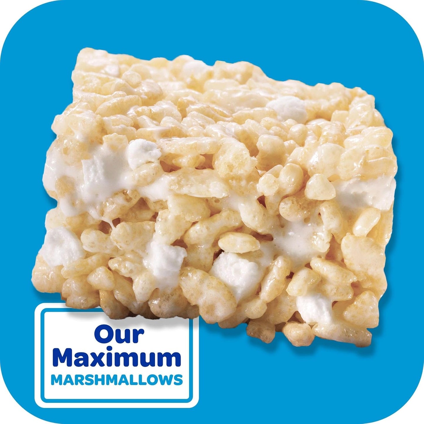 Rice Krispies Treats Homestyle Crispy Marshmallow Squares, Kids Snacks, Cereal Bars, Original, 6.98oz Box (6 Bars)