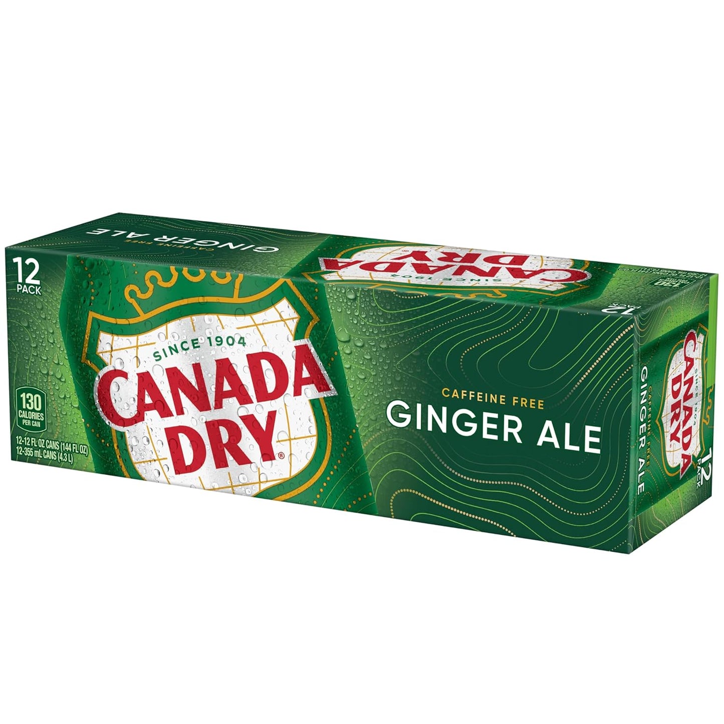 Canada Dry Ginger Ale Soda, 12 fl oz cans, 12 pack