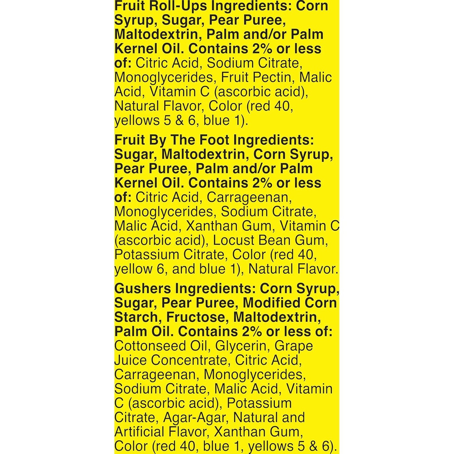 Fruit Roll-Ups, Fruit by the Foot, Gushers, Fruit Flavored Snacks Variety Pack, Gluten Free, 16 Ct, 10.2 oz