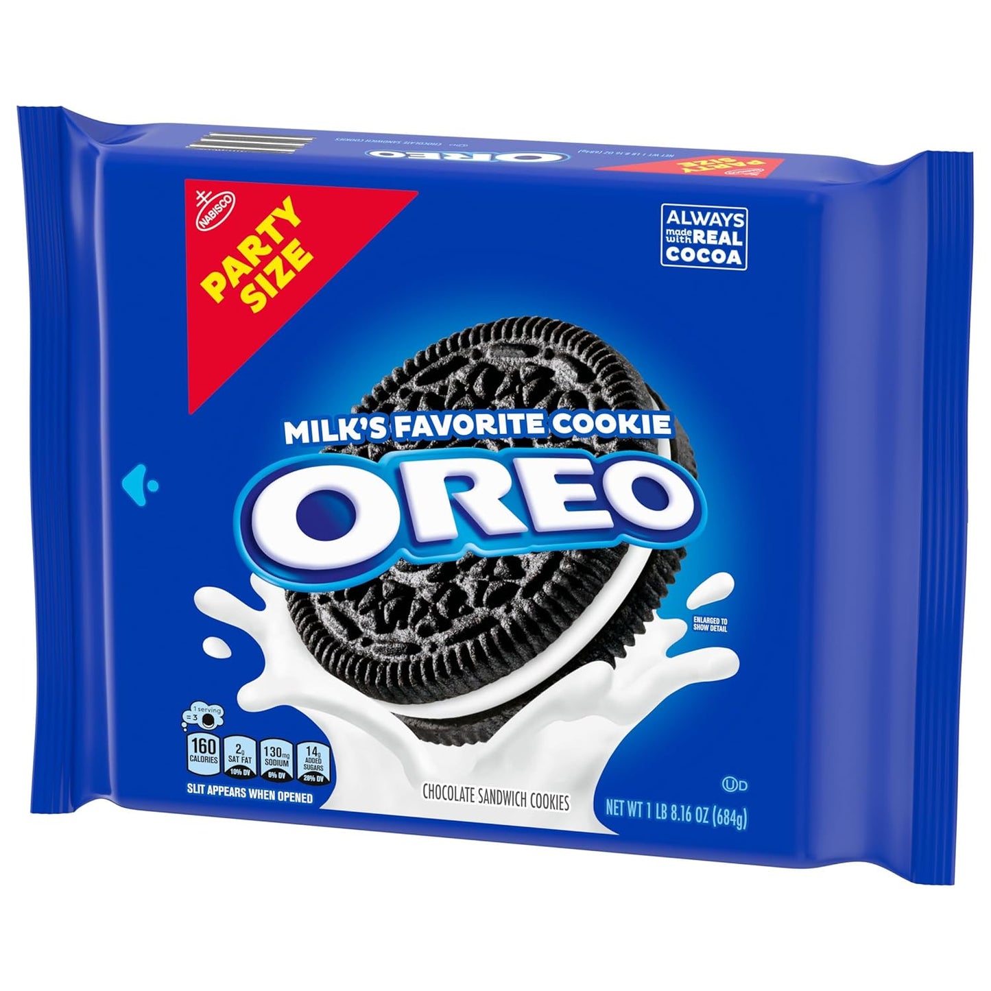 OREO Chocolate Sandwich Cookies, Party Size, Christmas Cookies, Holiday Cookie, 24.16 oz