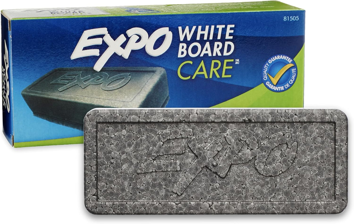EXPO Dry Erase, Soft Pile Block Whiteboard Eraser, 5-1/8 in. x 1-1/2 in.