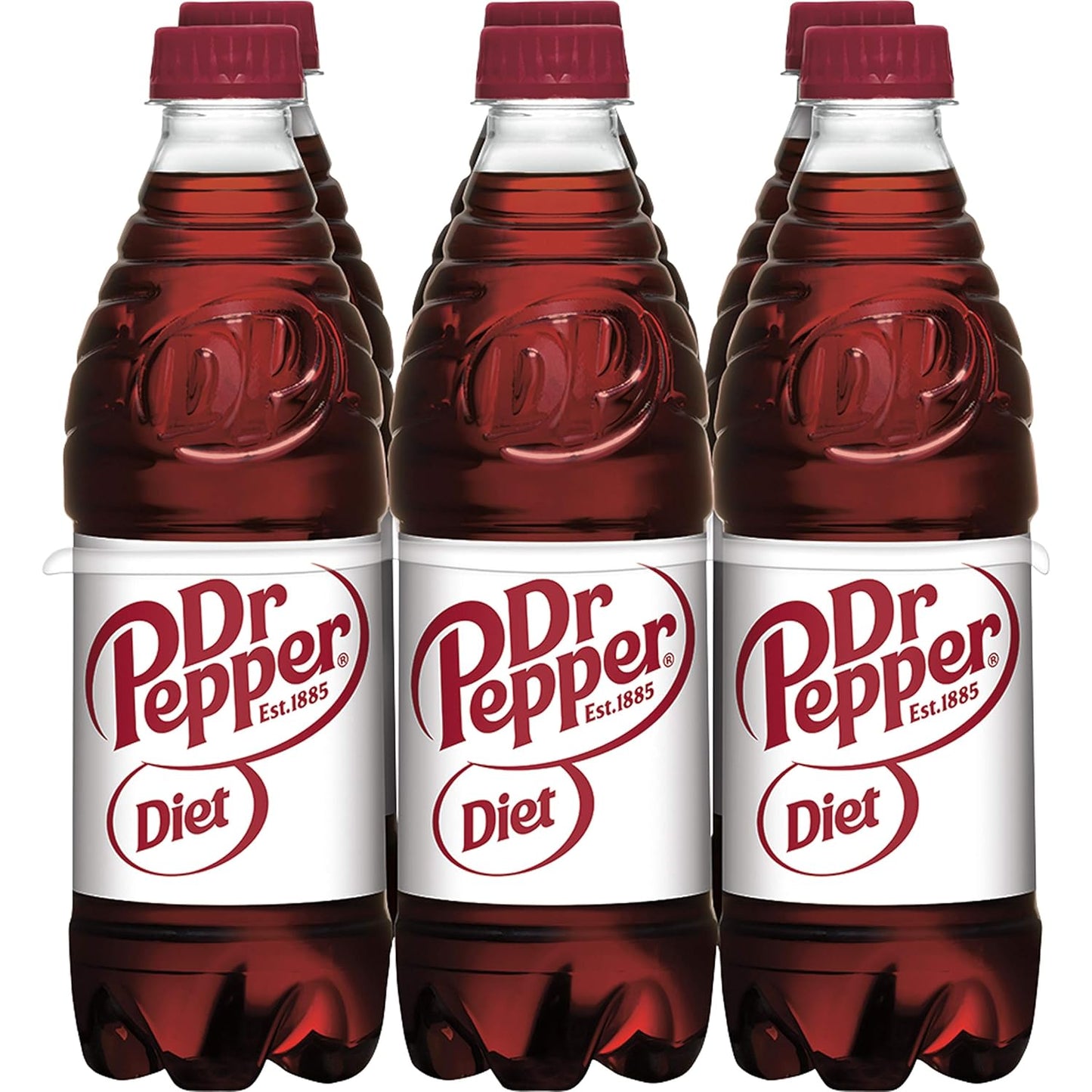 Diet Dr Pepper, .5 L bottles (Pack of 6)
