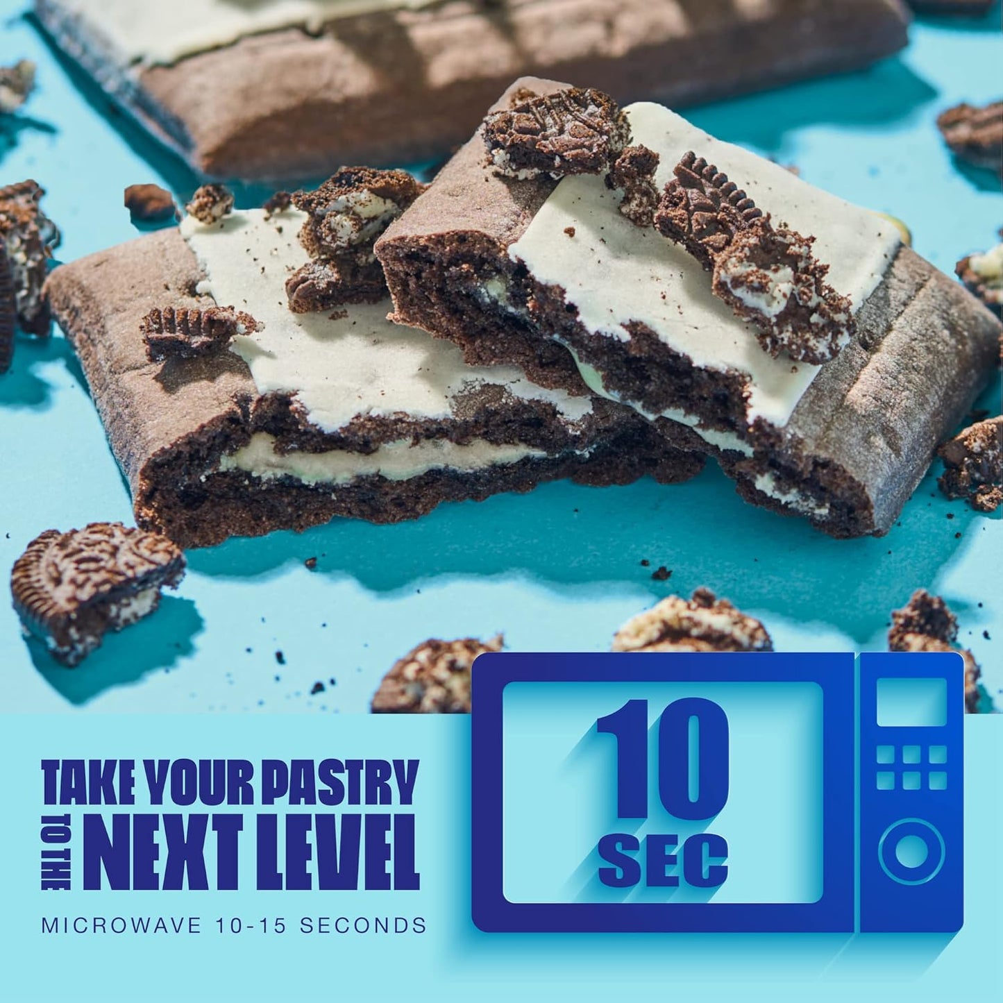 Legendary Foods 20 gr Protein Pastry, Low Carb, Tasty Protein Bar Alternative, Keto Friendly, No Sugar Added, High Protein Breakfast Snacks, Gluten Free Keto Food - Cookies and Cream (8-Pack)