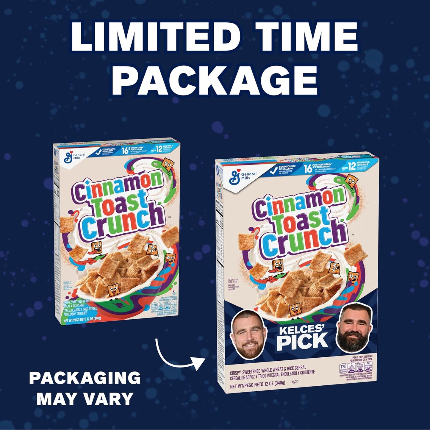 Original Cinnamon Toast Crunch Breakfast Cereal, 12 OZ Cereal Box