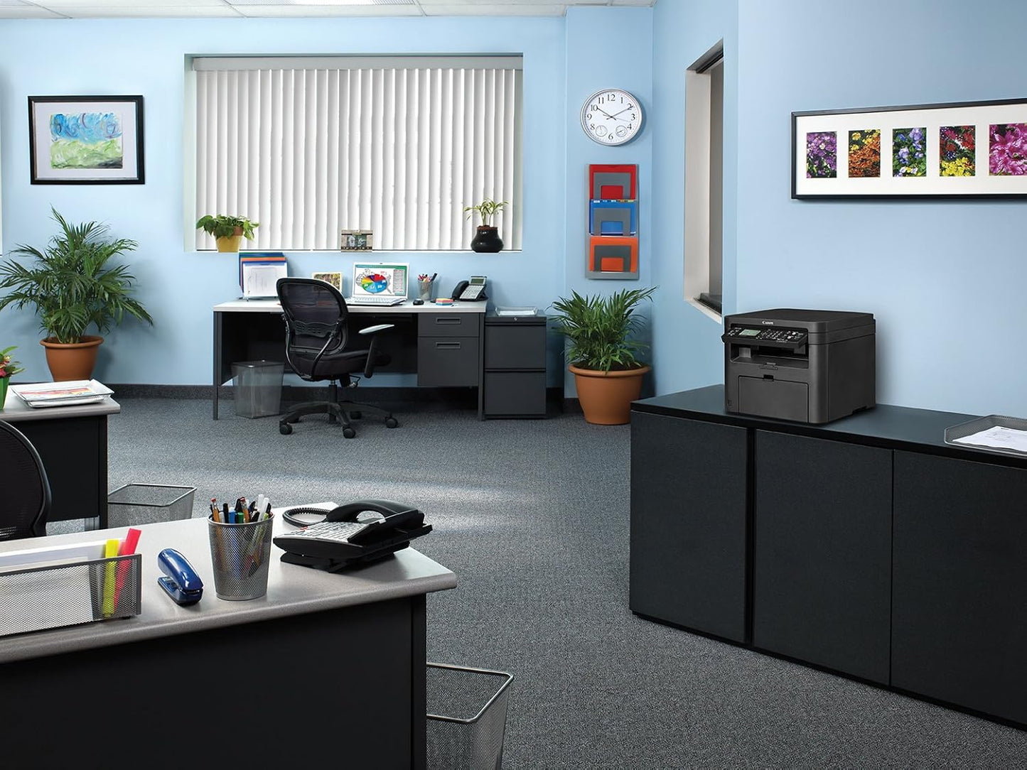 Canon Image Class D570 Monochrome Laser Printer with Scanner and Copier - Black