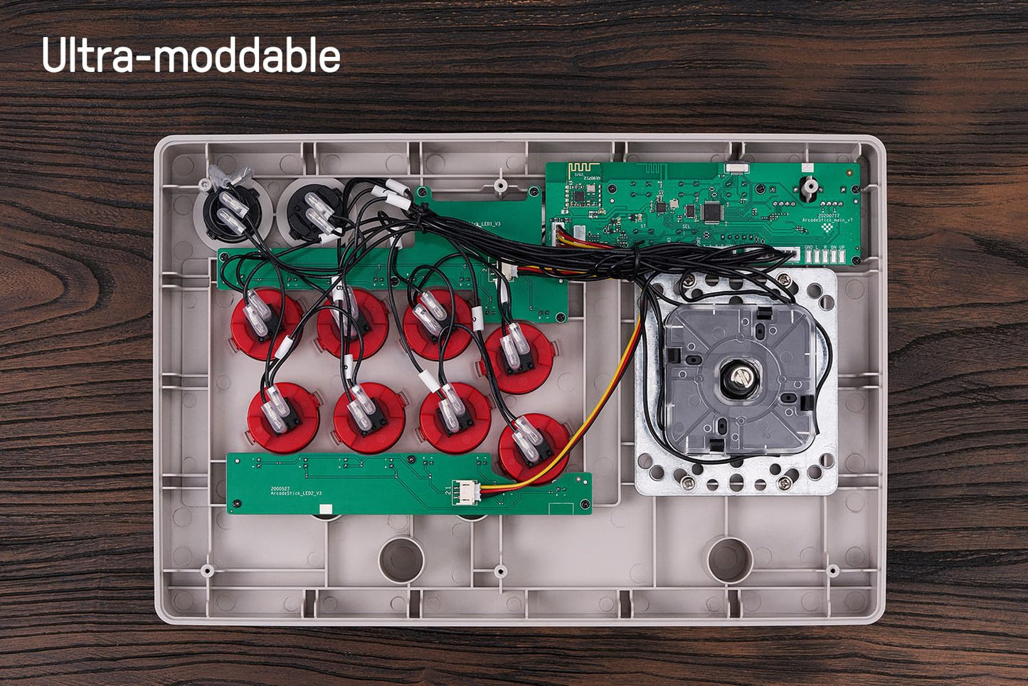 8Bitdo Arcade Stick for Switch & Windows, Arcade Fight Stick Support Wireless Bluetooth, 2.4G Receiver and Wired Connection