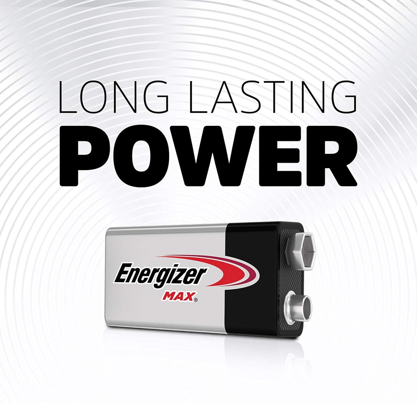 Energizer MAX 9V Batteries (1 Pack), 9 Volt Alkaline Batteries