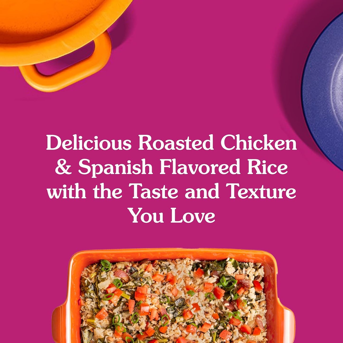 BEN'S ORIGINAL Ready Rice Roasted Chicken and Spanish Style Flavored Rice Variety Pack, Easy Dinner Sides, 8.8 OZ Pouch (Pack of 6)"
