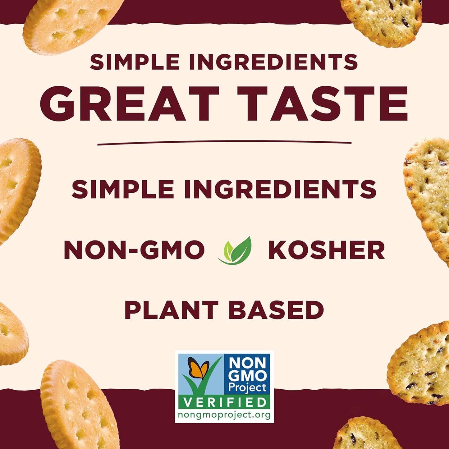 Back to Nature Crispy Wheat Crackers - Dairy Free, Non-GMO, Made with Wheat Flour & Sea Salt, Delicious & Quality Snacks, 8 Ounce