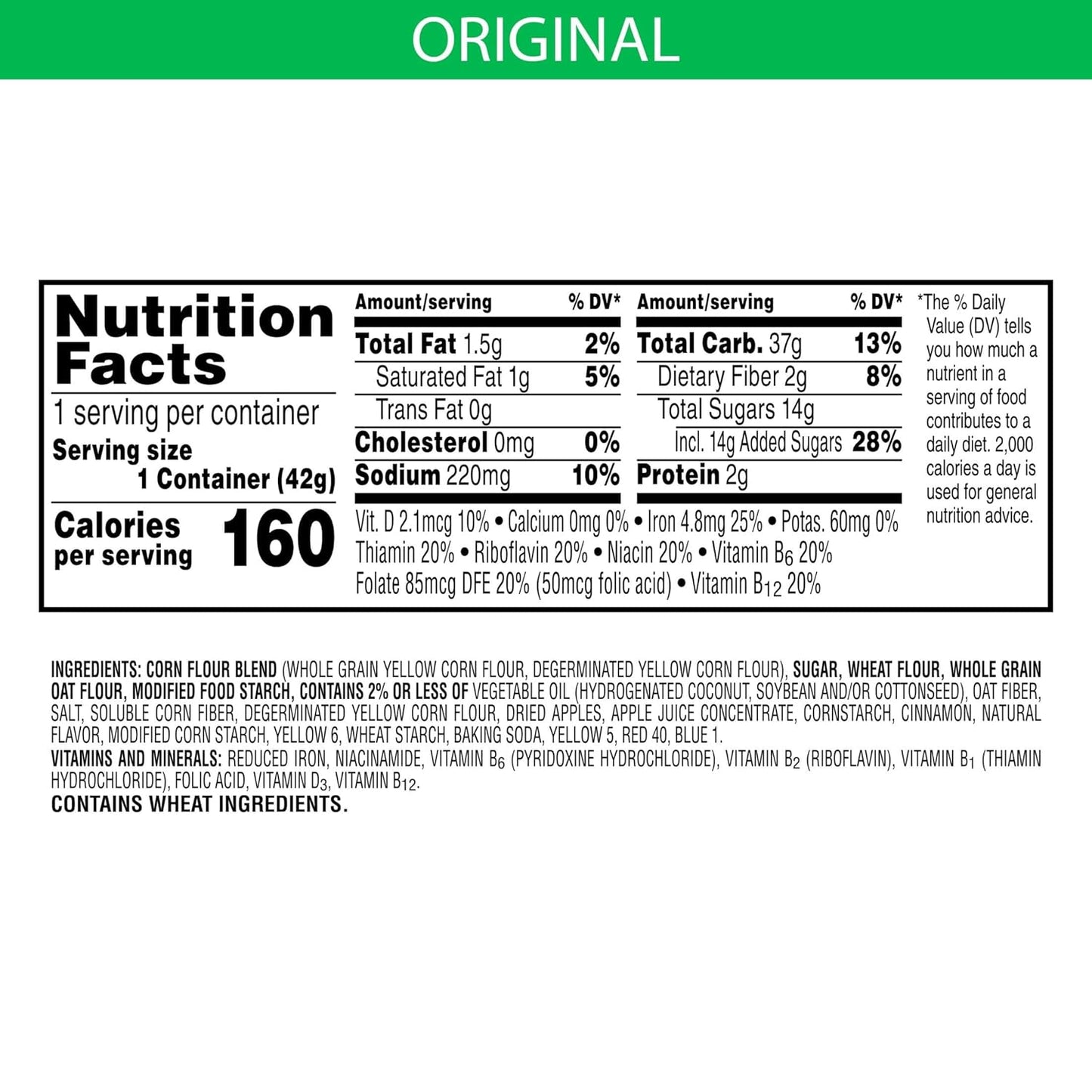Kellogg's Apple Jacks Breakfast Cereal Cups, Kids Cereal, Family Breakfast, Original, 1.5oz Cup (1 Cup)