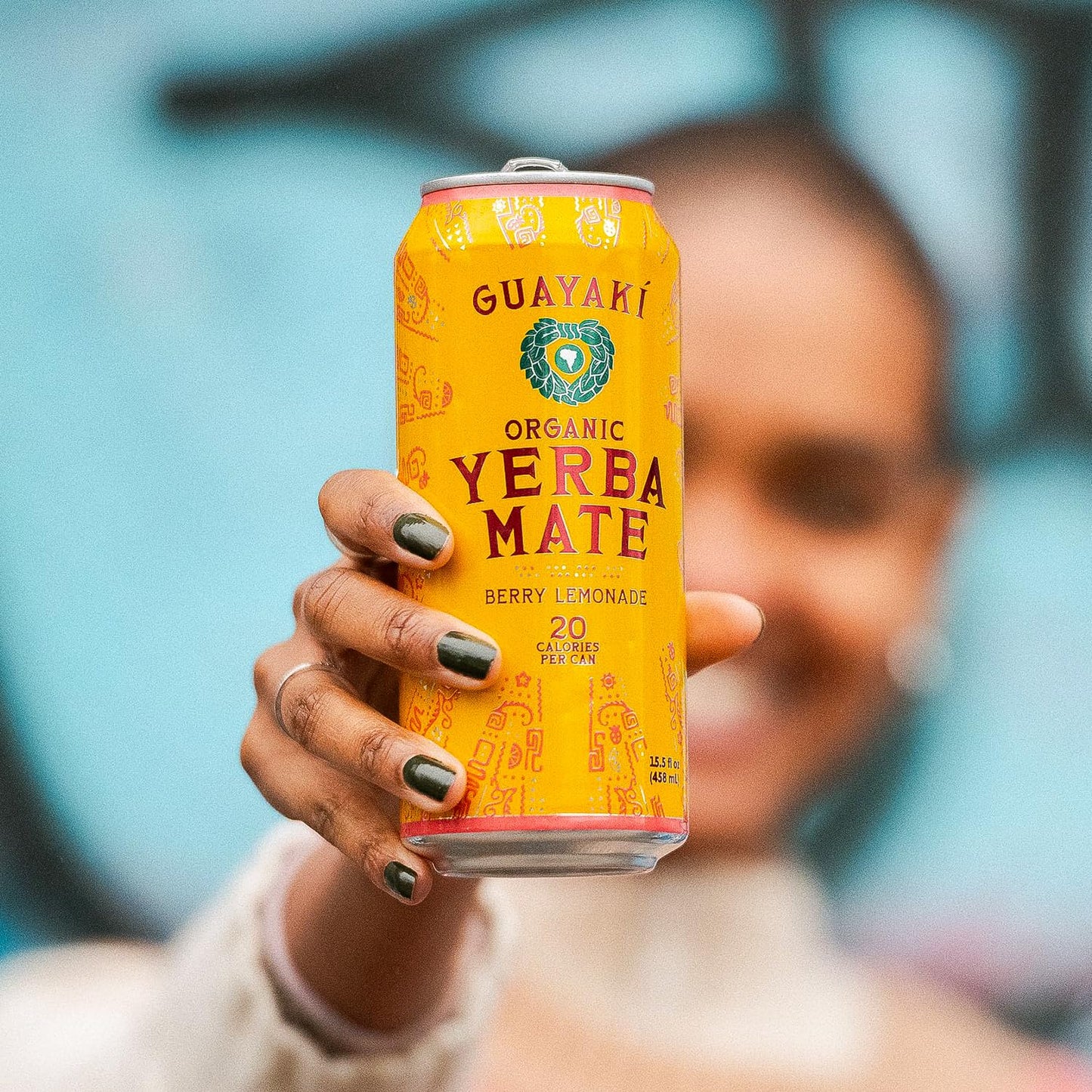 Guayakí Yerba Mate, Energy Drink Alternative, Organic Berry Lemonade Flavor, 15.5 Oz (Pack of 12), Low Sugar, Low Calorie, 150mg Natural Caffeine, Smooth Energy & Focus