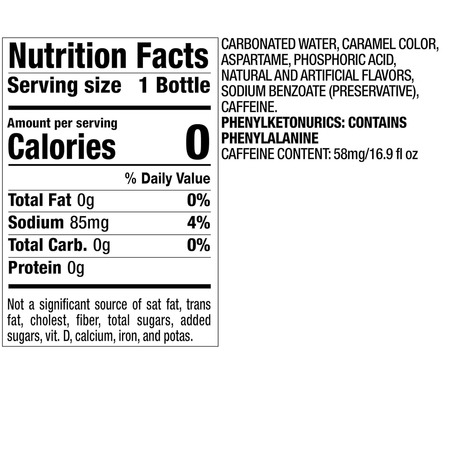 Diet Dr Pepper, .5 L bottles (Pack of 6)