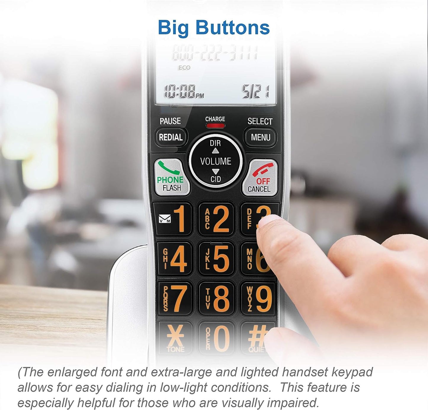AT&T BL102-2 DECT 6.0 2-Handset Cordless Phone for Home with Answering Machine, Call Blocking, Caller ID Announcer, Audio Assist, Intercom, and Unsurpassed Range, Silver/Black