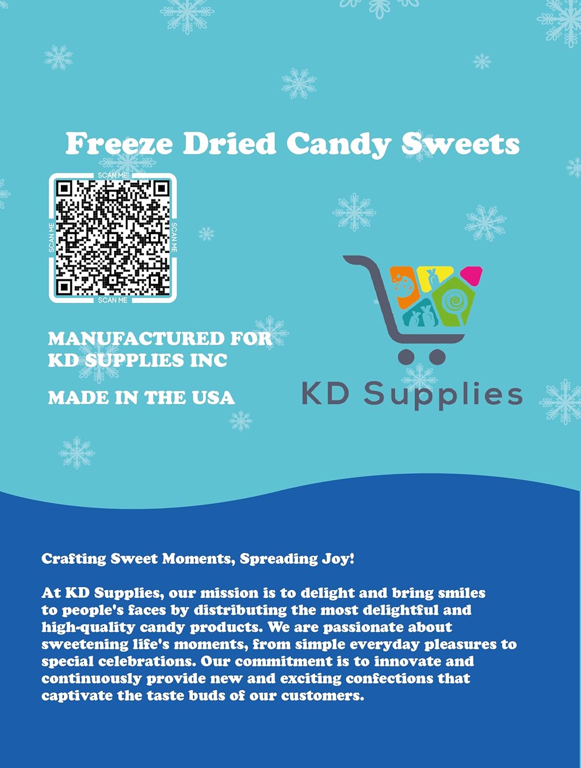 KD Supplies Freeze Dried Crunchy Comets - Premium Freeze Dried Crunchy Candy With an Enhanced Flavor (10 oz, Original Rainbow)