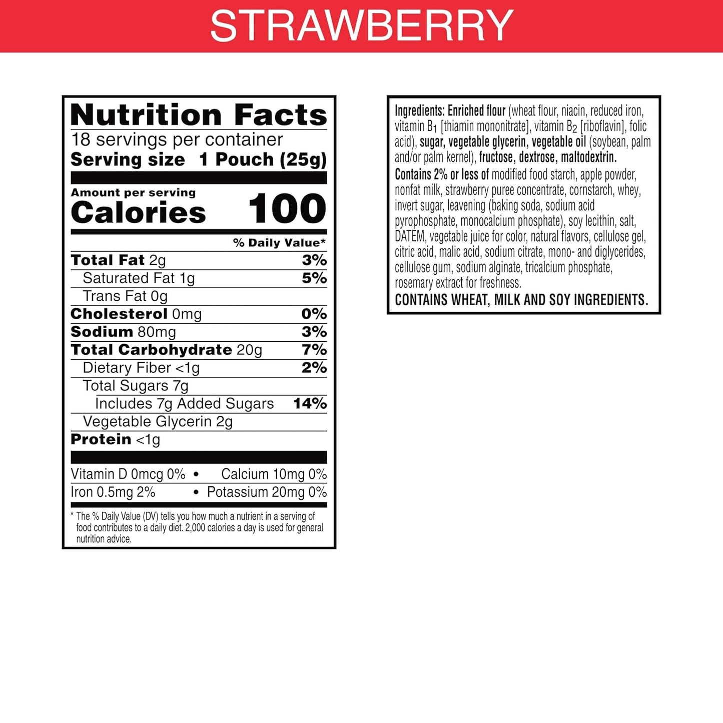 Kellogg's Special K Pastry Crisps, 100 Calories, Breakfast Bars, Value Size, Strawberry, 15.84oz Box (36 Crisps)