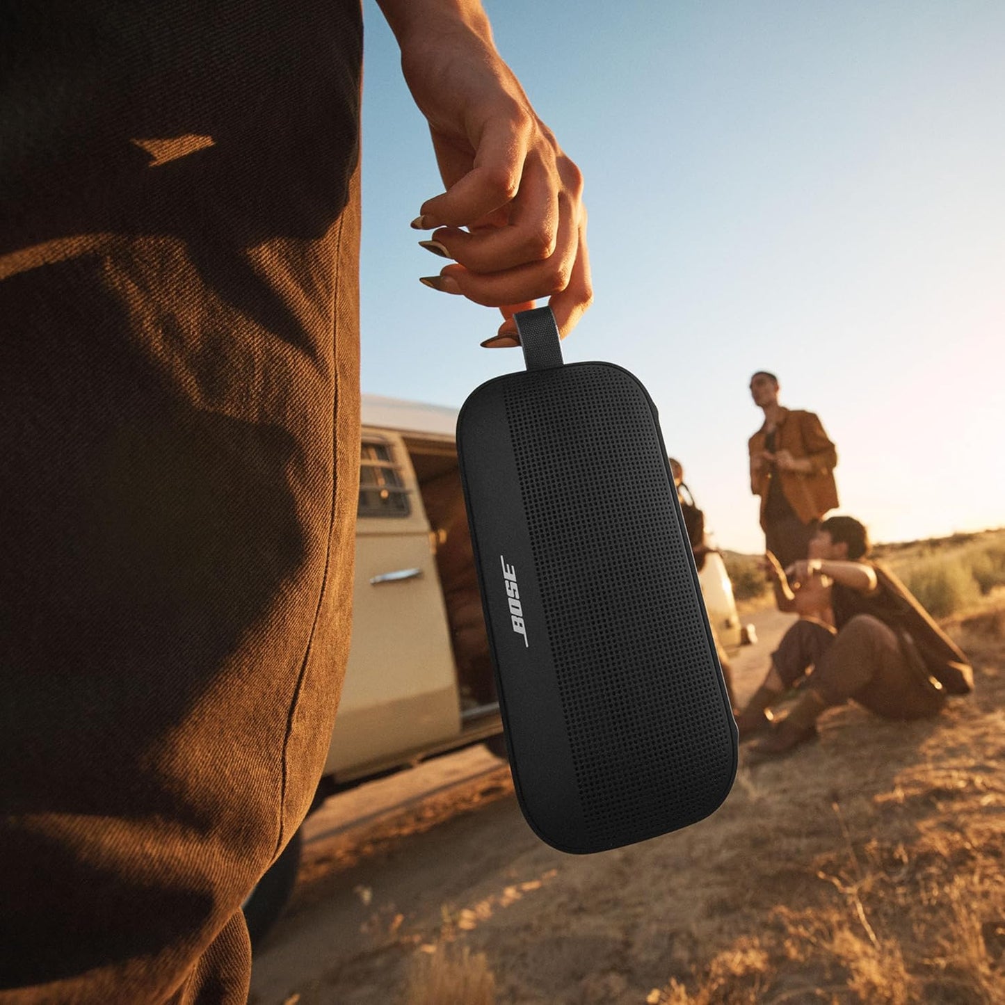 Bose New SoundLink Flex Portable Bluetooth Speaker (2nd Gen), Portable Outdoor Speaker with Hi-Fi Audio, Up to 12 Hours Battery Life, IP67 Waterproof and Dustproof, Black