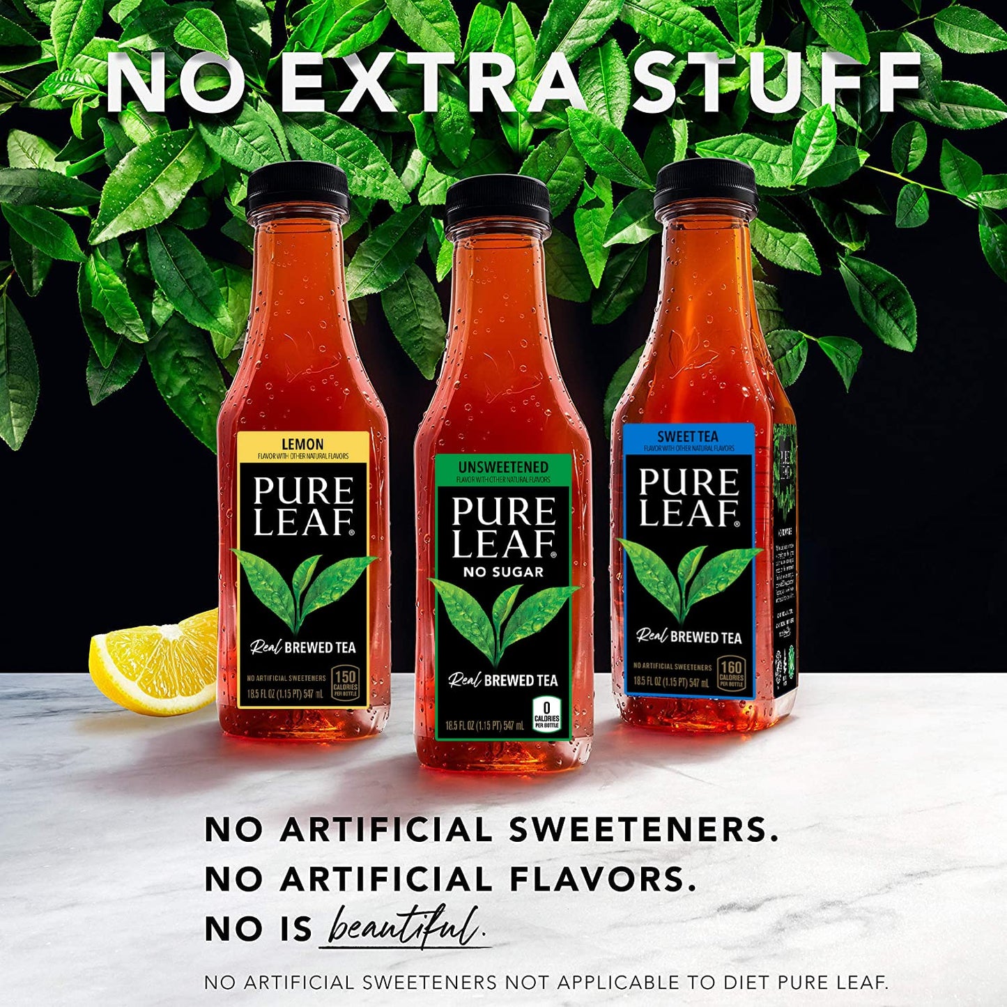 Pure Leaf Bottles, Variety Pack (Sweetened Flavors) (18.5 Ounce Bottles, Pack of 12)
