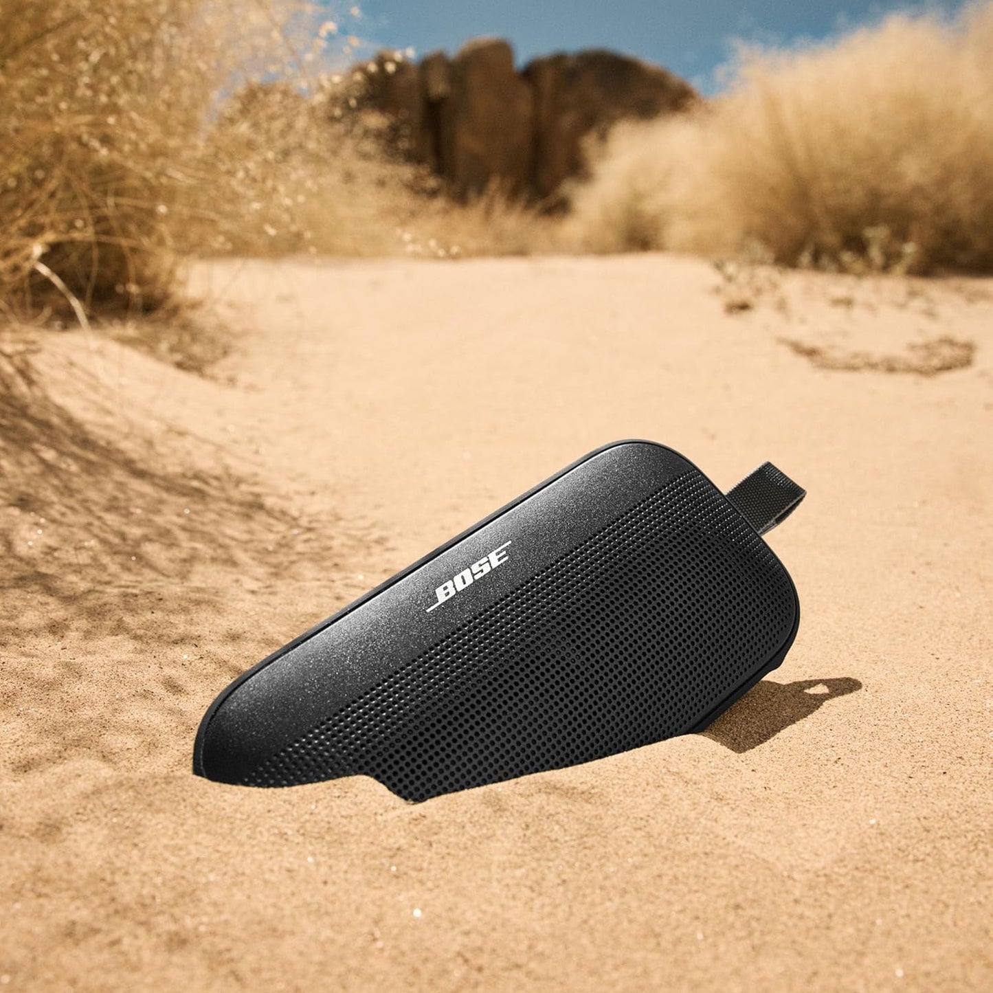Bose New SoundLink Flex Portable Bluetooth Speaker (2nd Gen), Portable Outdoor Speaker with Hi-Fi Audio, Up to 12 Hours Battery Life, IP67 Waterproof and Dustproof, Black