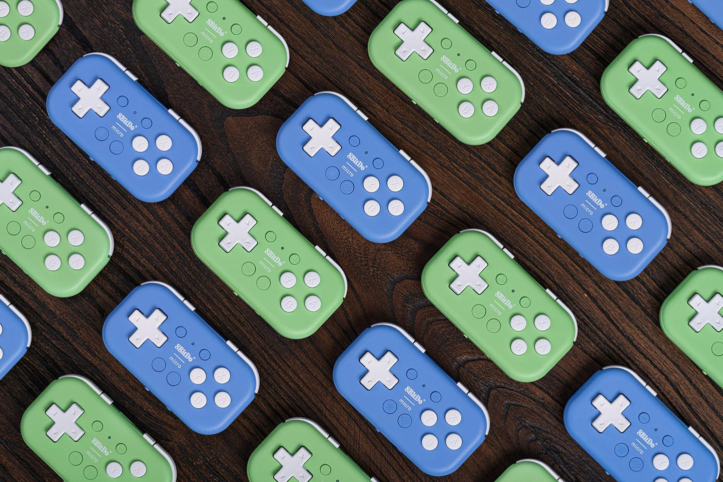 8Bitdo Micro Bluetooth Gamepad Pocket-sized Mini Controller for Switch, Android, and Raspberry Pi, Supports Keyboard Mode (Blue)