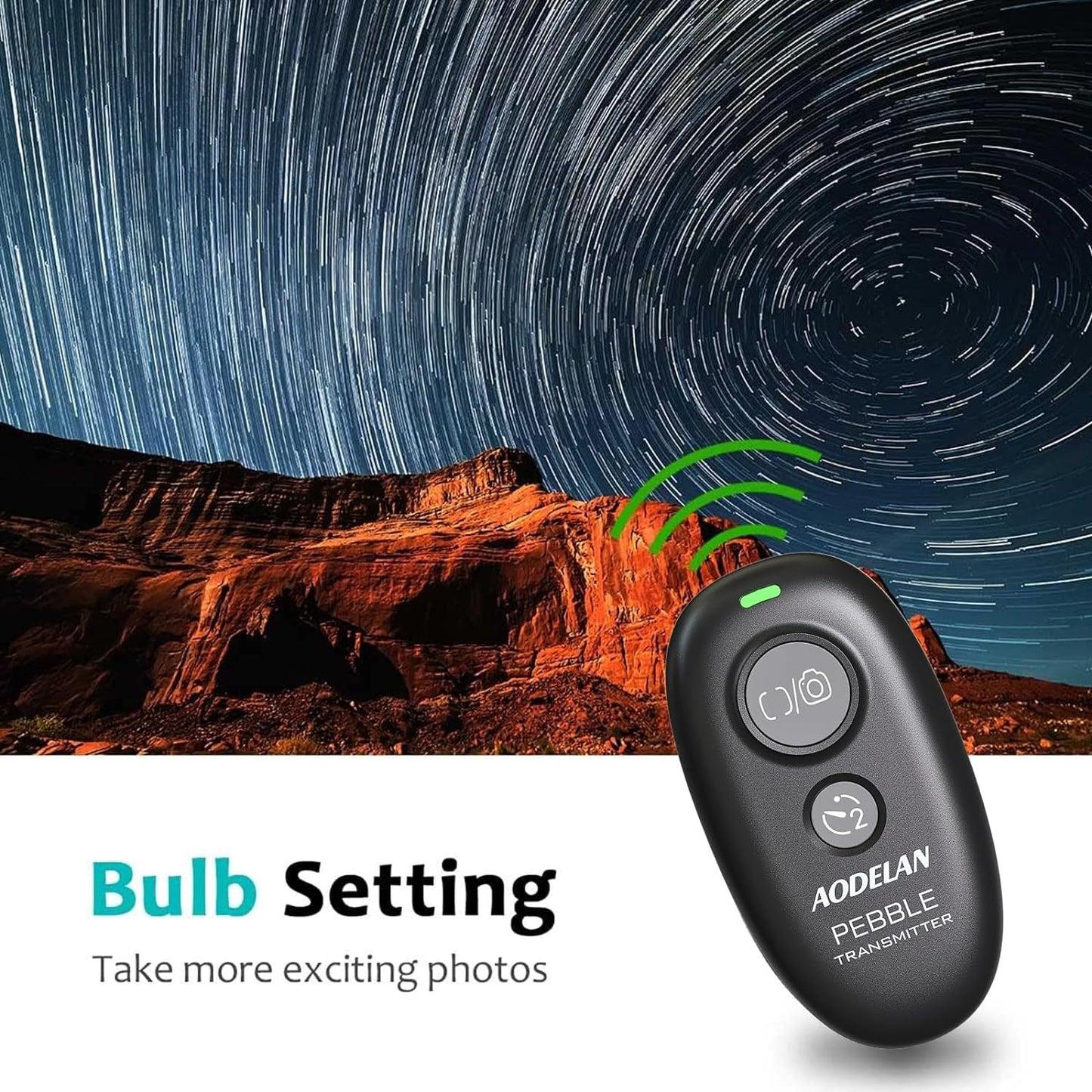 Camera Remote Control Wireless Shutter for Canon EOS RP, R6, ROS RP, Rebel T6, T7, T5, T3, SL2, 5D Mark II, 5d Mark iii, 5d Mark iv, 6D Mark II, 7d Mark ii, 7D Series, 5D Series; for Fujifilm X-T3