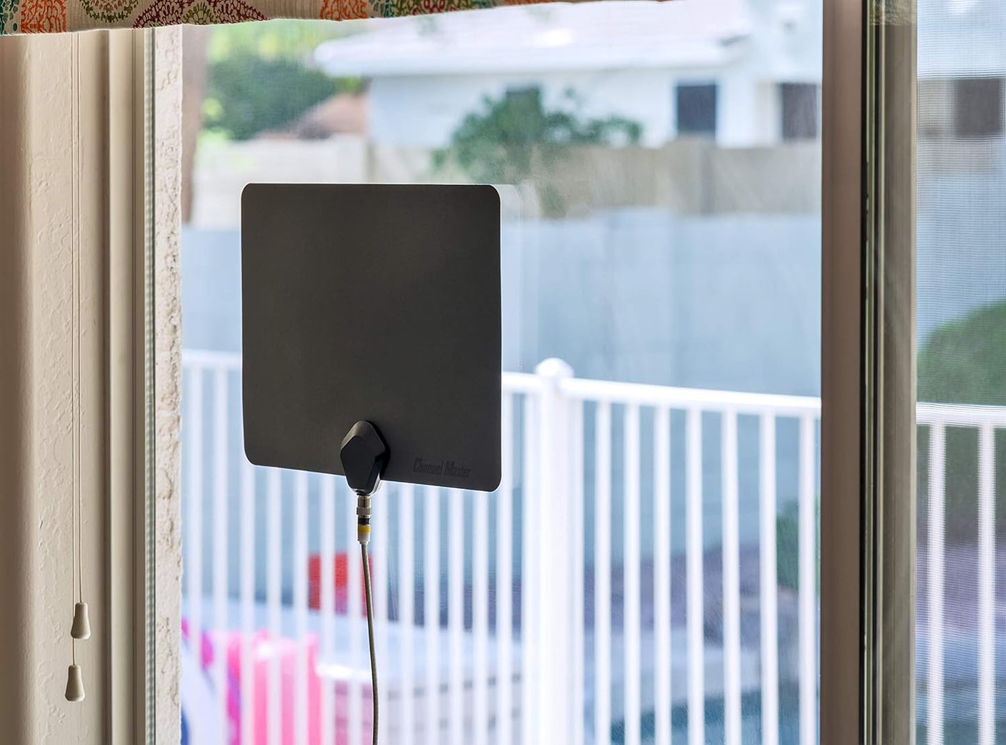 Channel Master Flatenna Ultra-Thin Indoor TV Antenna 35 Mile Range - Dual Sided Black or White - CM-4001HDBW