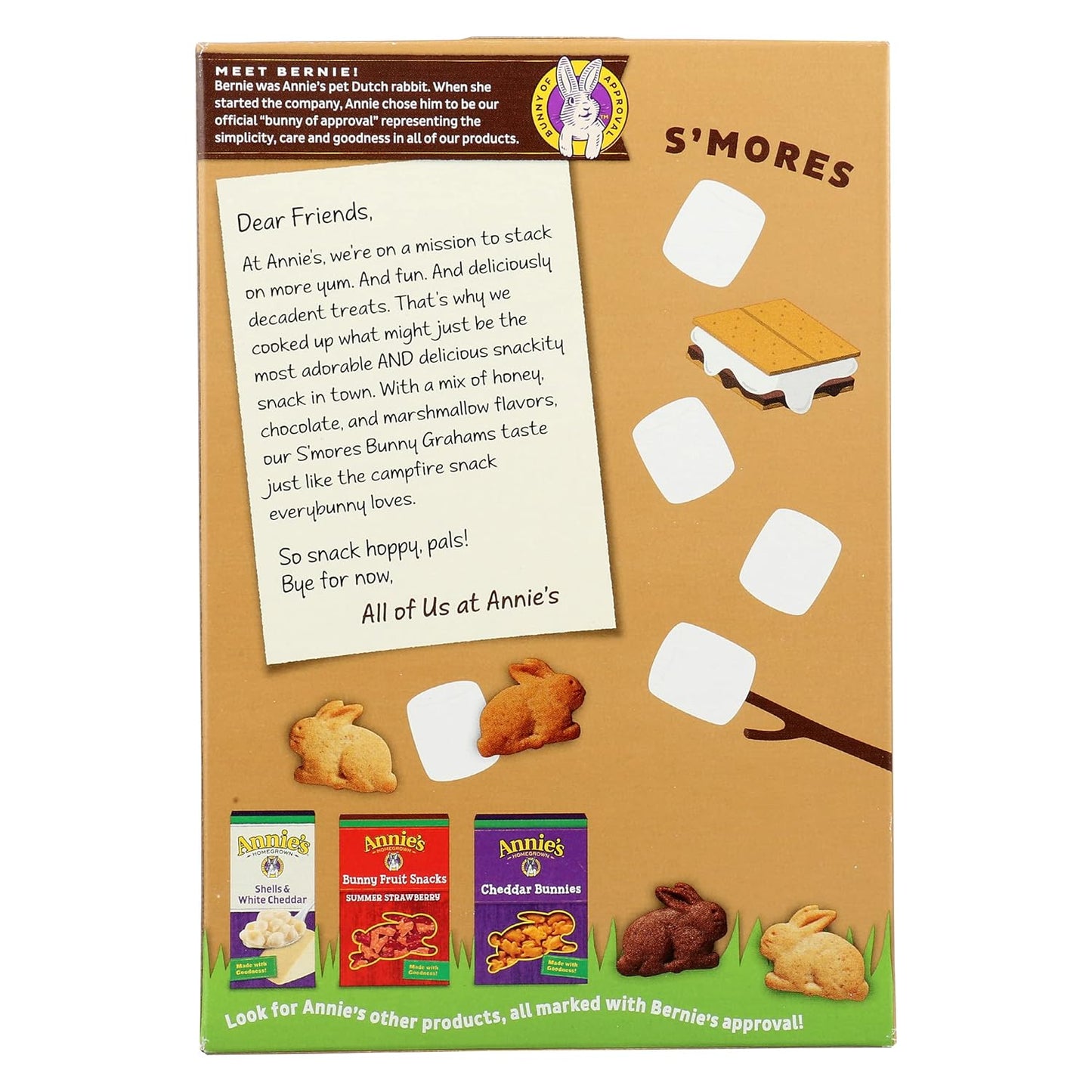 Annie's Organic Bunny Graham Snacks, S'mores, 7.5 oz. Box