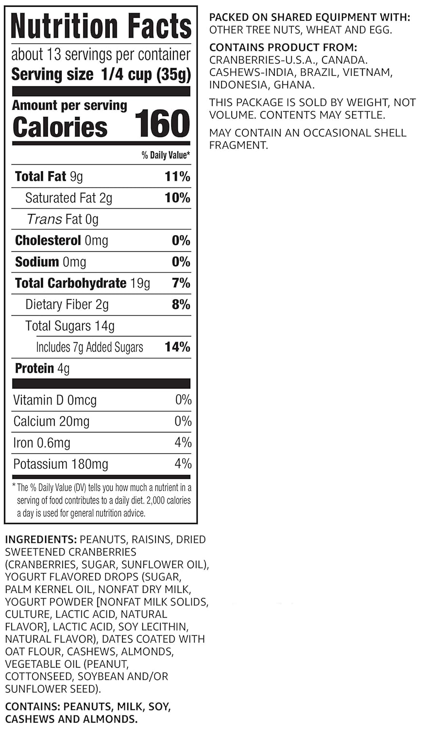 Amazon Brand - Happy Belly Yogurt Trail Mix, 1 pound (Pack of 1)
