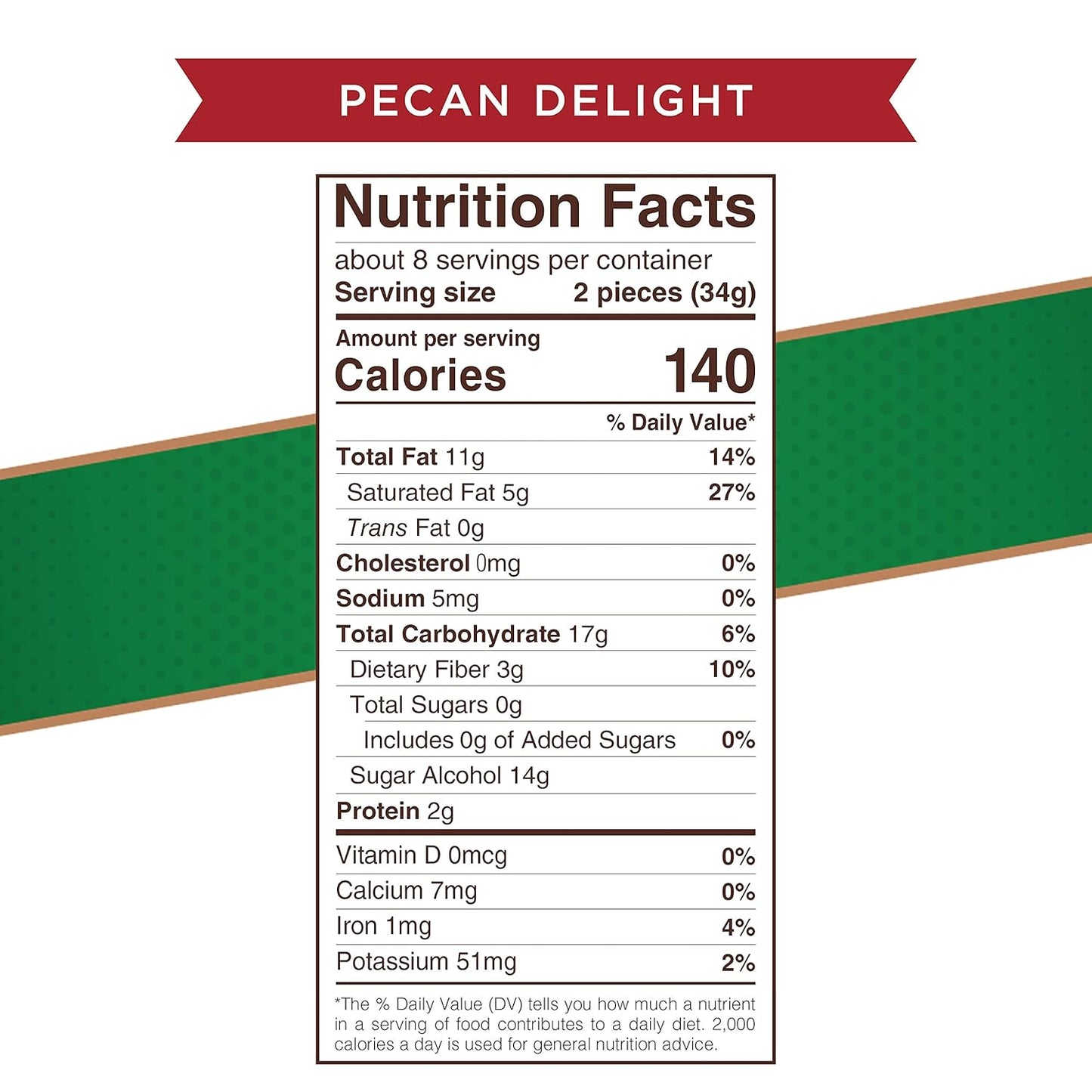 Russell Stover Sugar Free Pecan Delights with Stevia, 10 oz. Bag