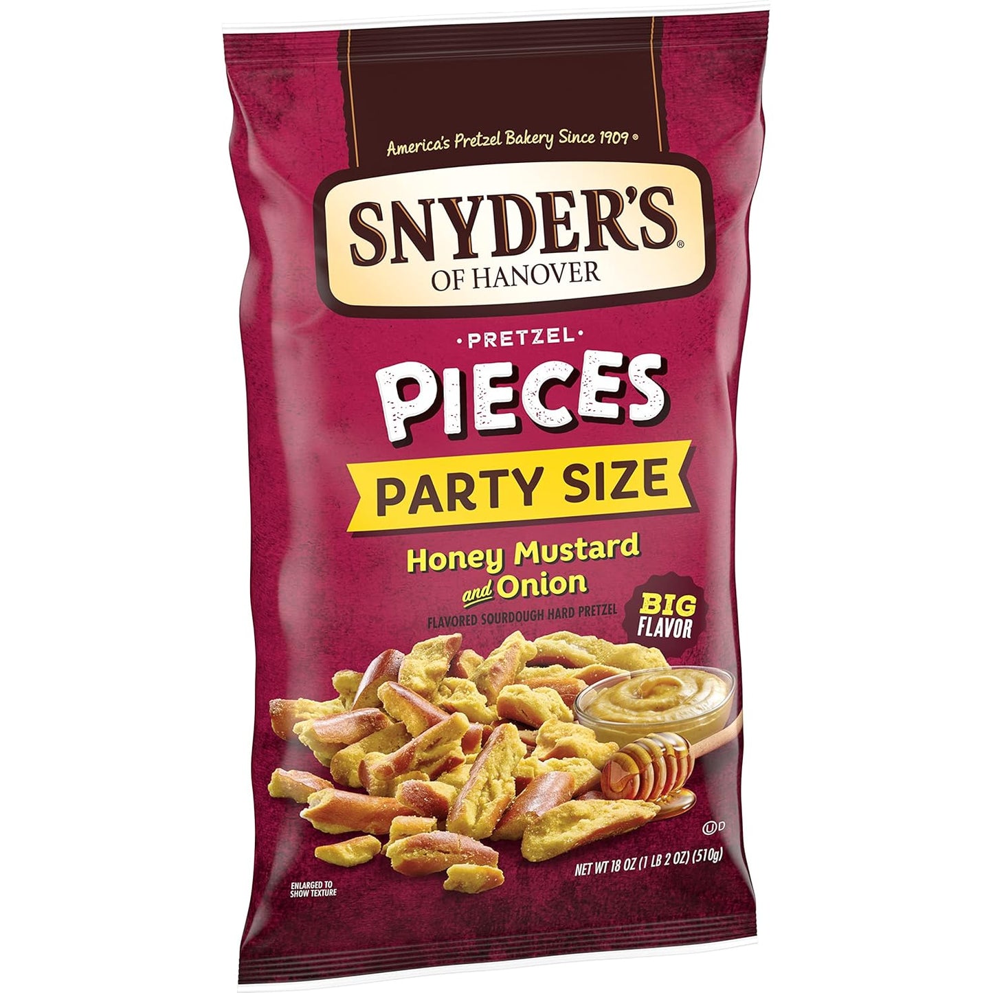 Snyder's of Hanover Pretzel Pieces, Honey Mustard and Onion, Party Size 18 Oz