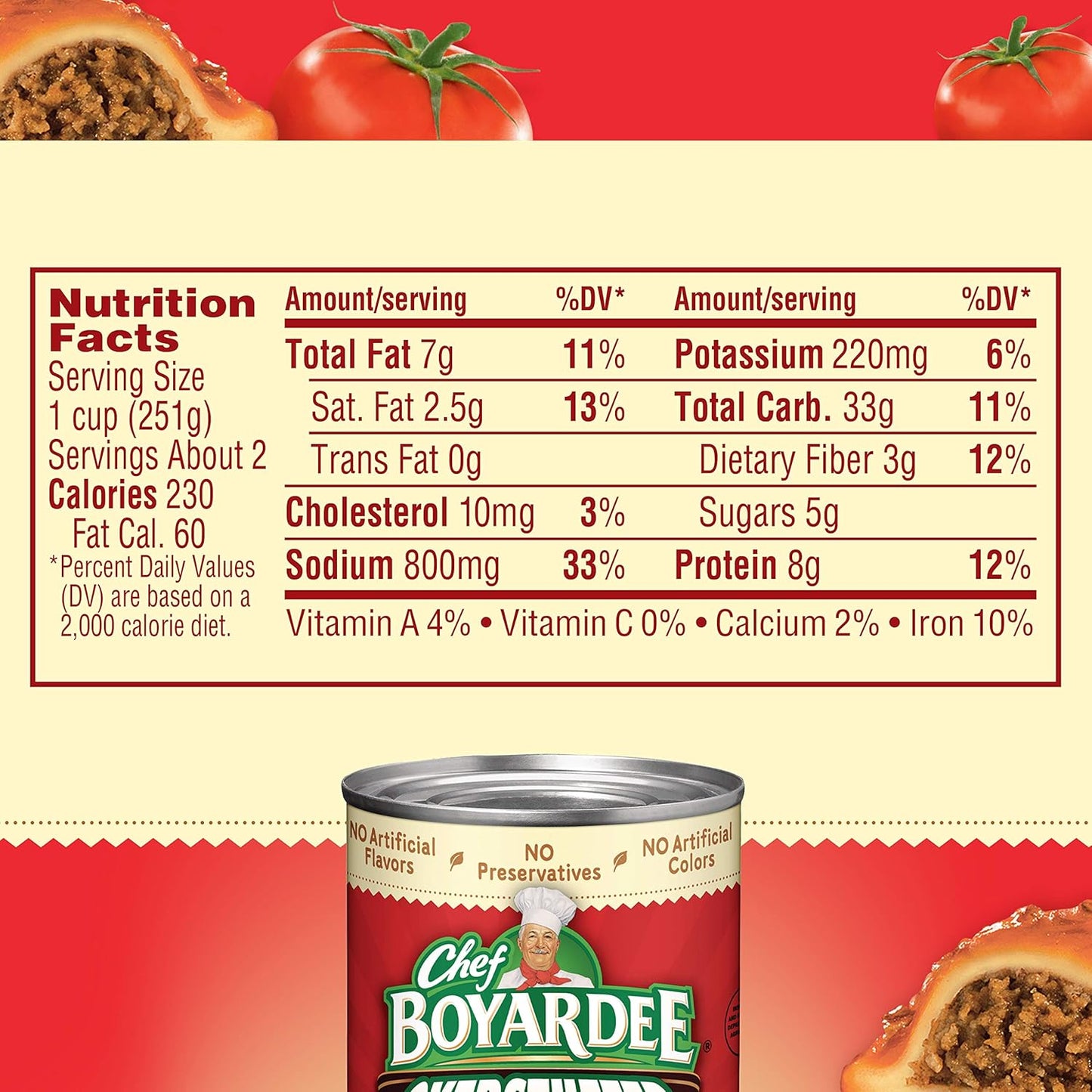 Chef Boyardee Overstuffed Beef Ravioli, 15 oz, 12 Pack