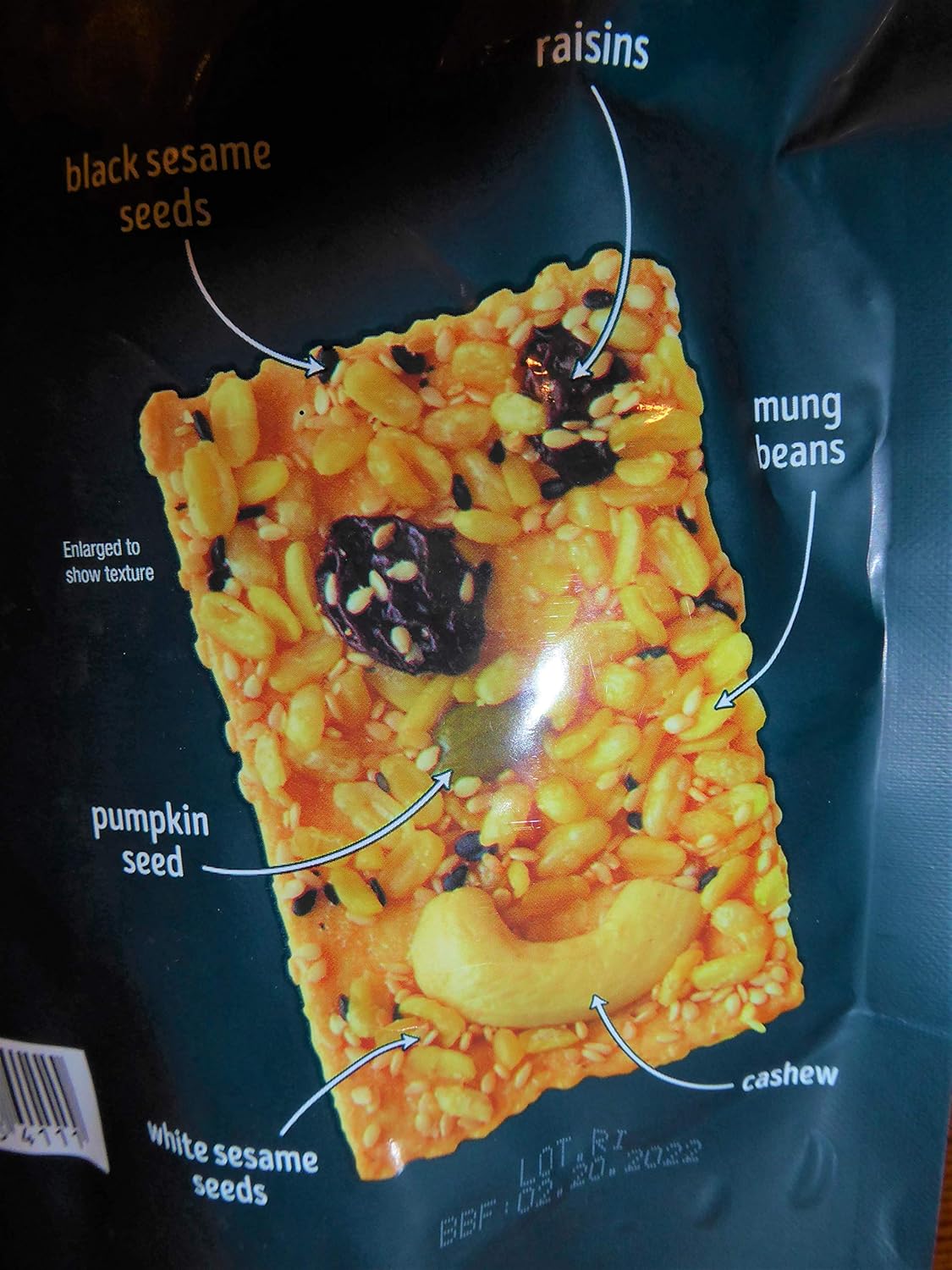 Trader Joe's Trail Mix Crackers with Mung Beans, Seeds, Cashews, Raisins & Cheese - Great Snack - Perfect Texture! (2 Pack) 4.5oz Each