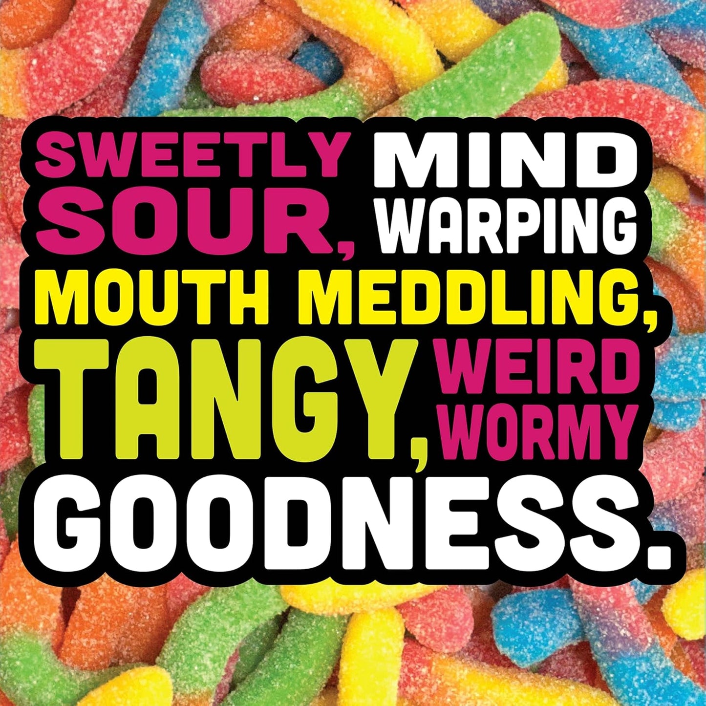 Trolli Mini Sour Brite Crawlers, Candy, Cherry-Lemon, Strawberry-Grape & Orange-Lime, Sweet and Sour, Gummy Worms, Halloween Candy Variety Pack Trick-or-Treat Assortment, 18 oz (30 ct)