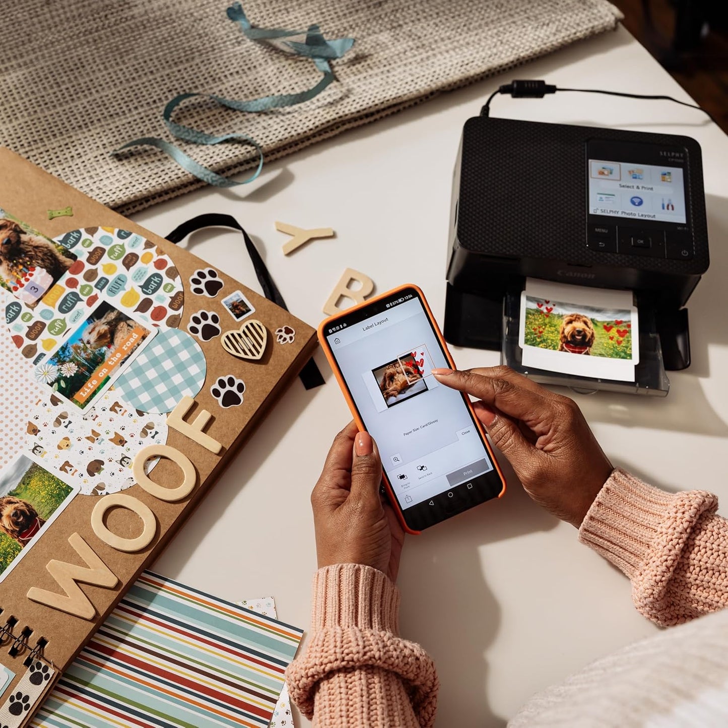 Canon SELPHY CP1500 Compact Photo Printer, Portable Photo Printer, Instant Photo Printer, Mobile Friendly, AirPrint, Black
