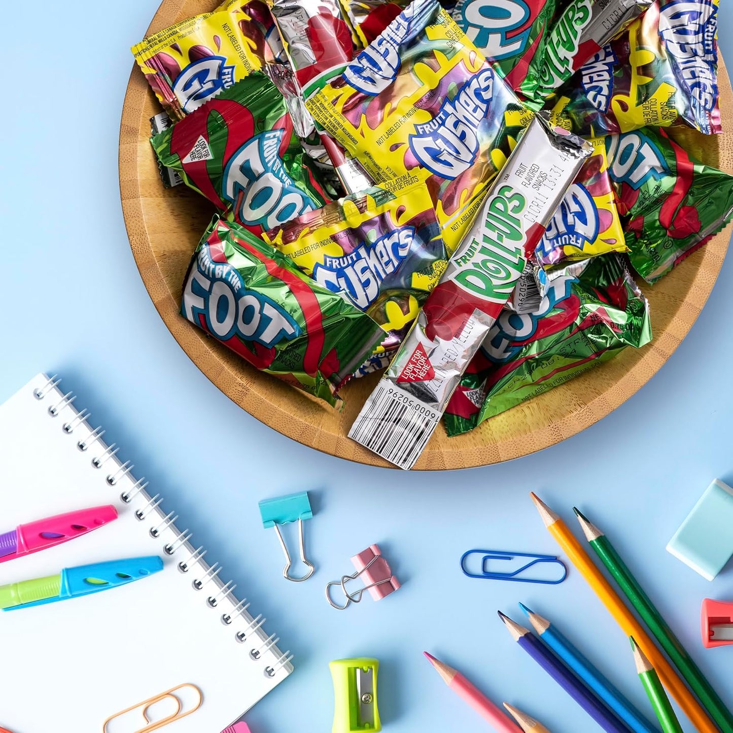 Fruit Roll-Ups, Fruit by the Foot, Gushers, Fruit Flavored Snacks Variety Pack, Gluten Free, 16 Ct, 10.2 oz